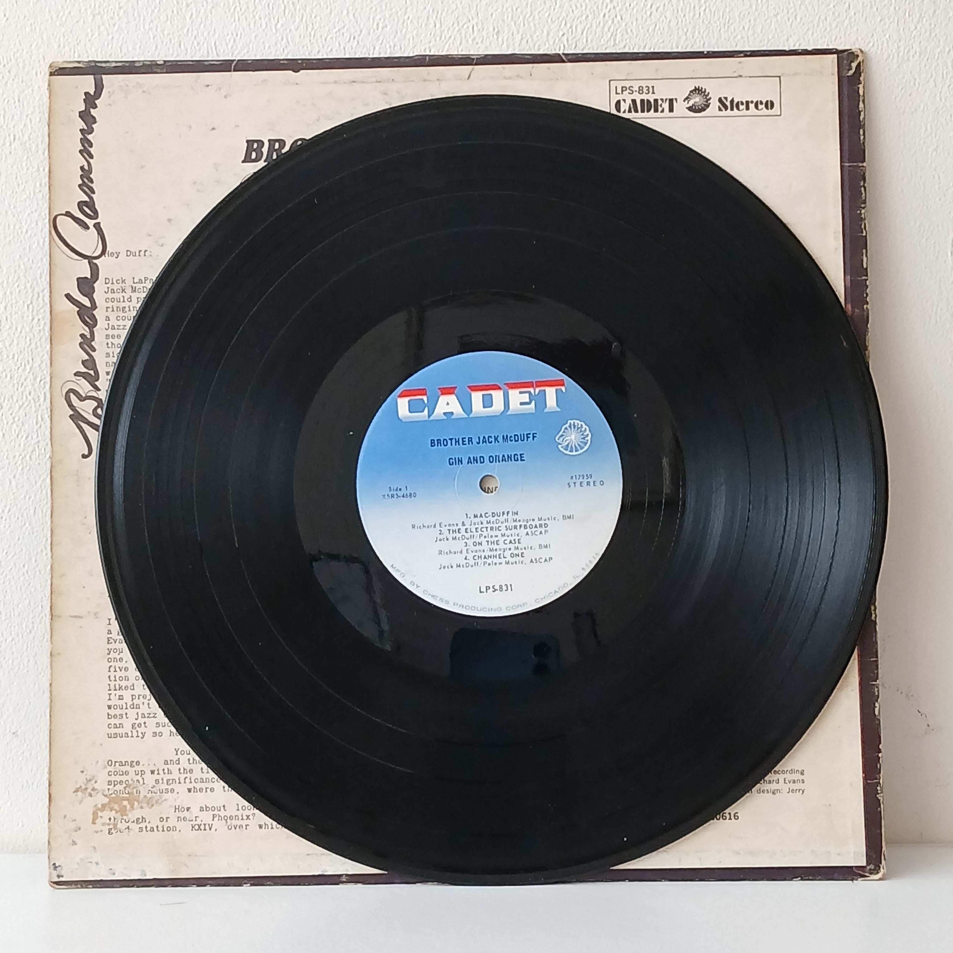 Brother Jack McDuff – Gin And Orange (Used LP) – The Jazz Vault Brother Jack McDuff – Gin And Orange (Used LP) – The Jazz Vault