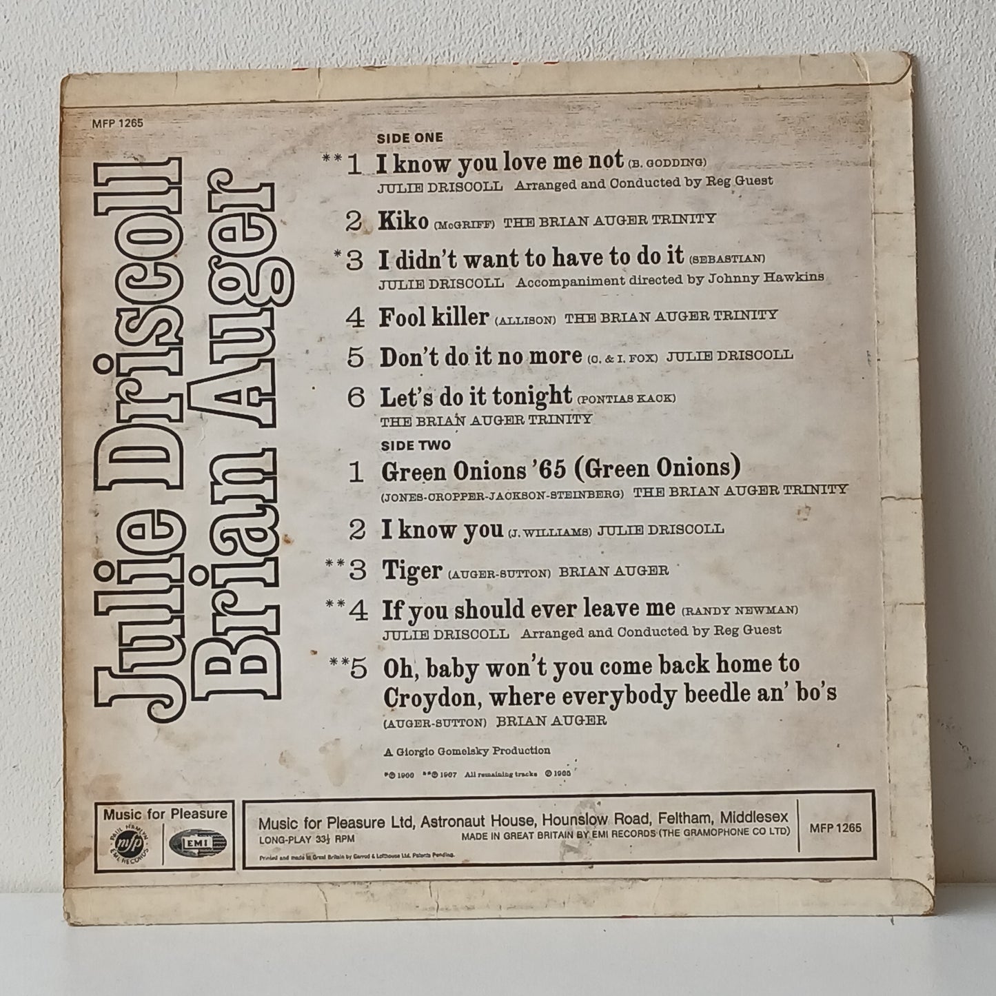 Julie Driscoll, Brian Auger – Jools / Brian (Used LP)
