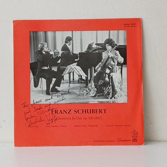 Franz Schubert, Odeon Trio, Angelica May – Klaviertrio Es-Dur Op.100 (1827) (Used LP)
