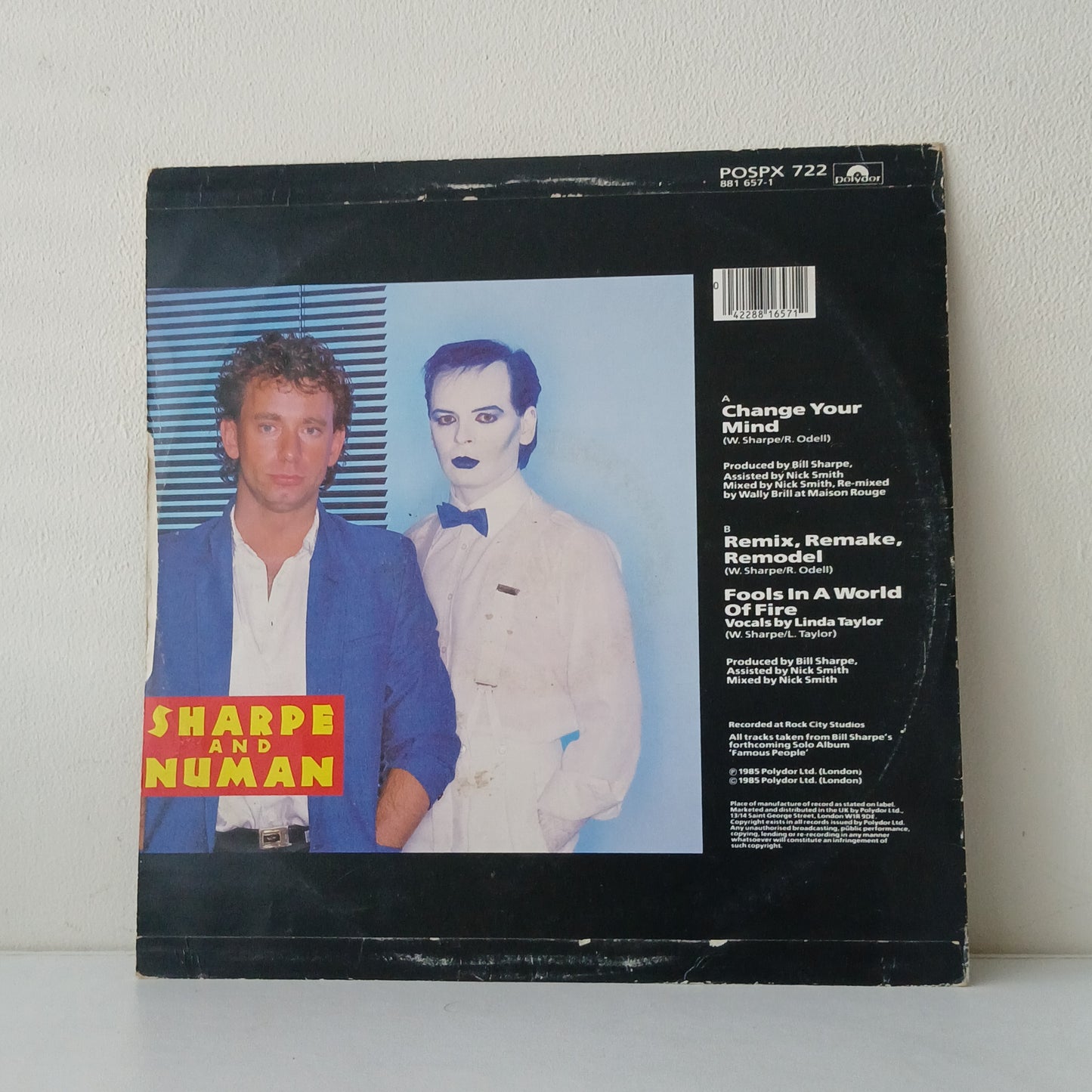 Sharpe And Numan – Change Your Mind (Used LP)