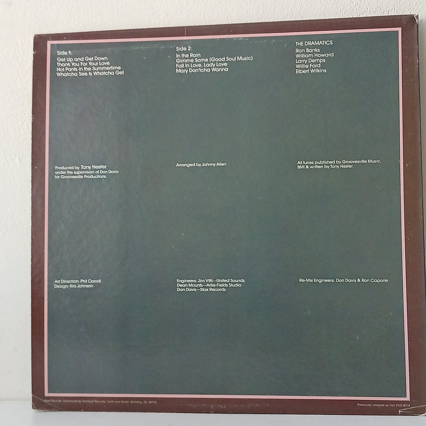 The Dramatics – Whatcha See Is Whatcha Get (Used LP)