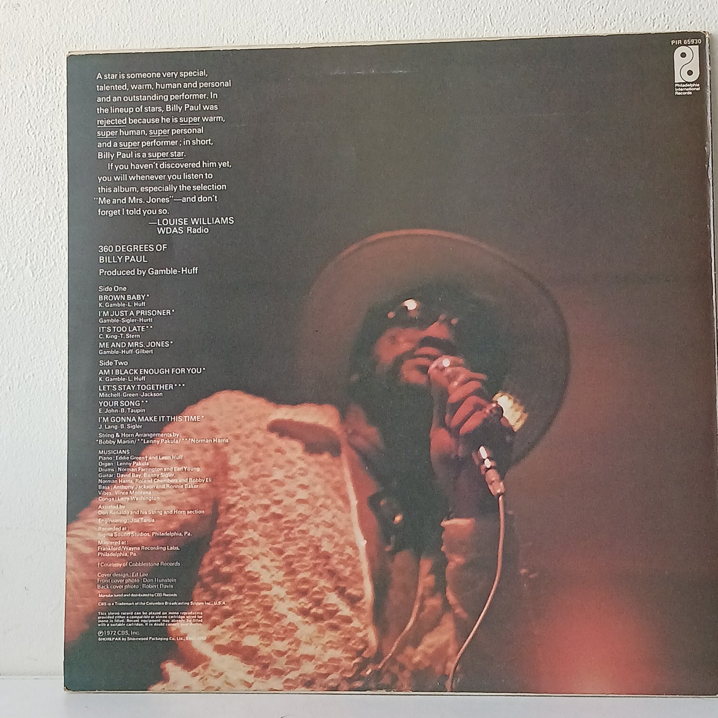 Billy Paul – 360 Degrees Of Billy Paul (Used LP)