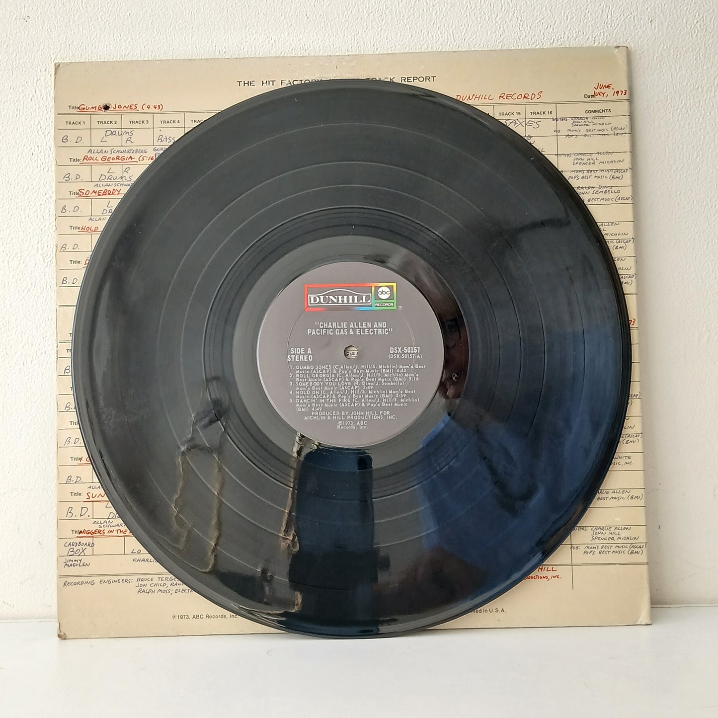 Pacific Gas & Electric Starring Charlie Allen – Pacific Gas & Electric Starring Charlie Allen (Used LP)