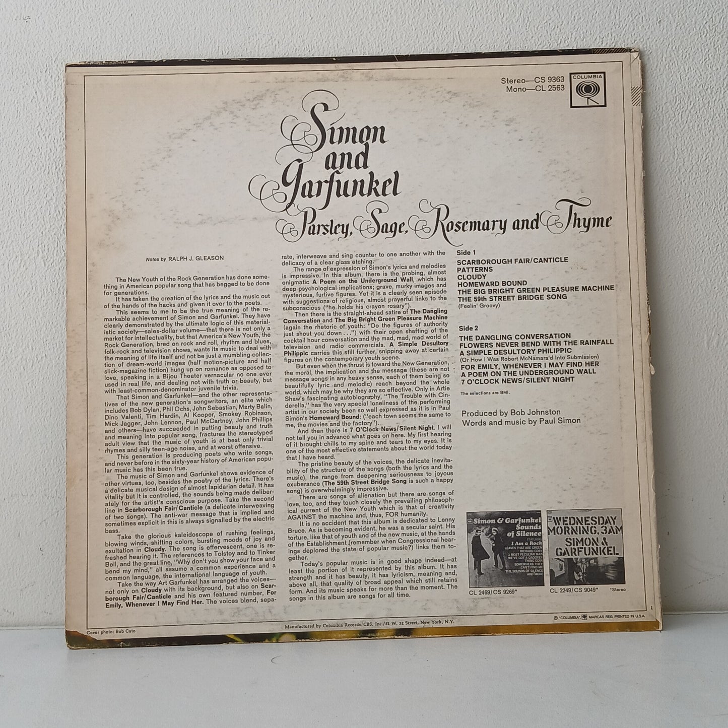 Simon And Garfunkel – Parsley, Sage, Rosemary And Thyme (Used LP)