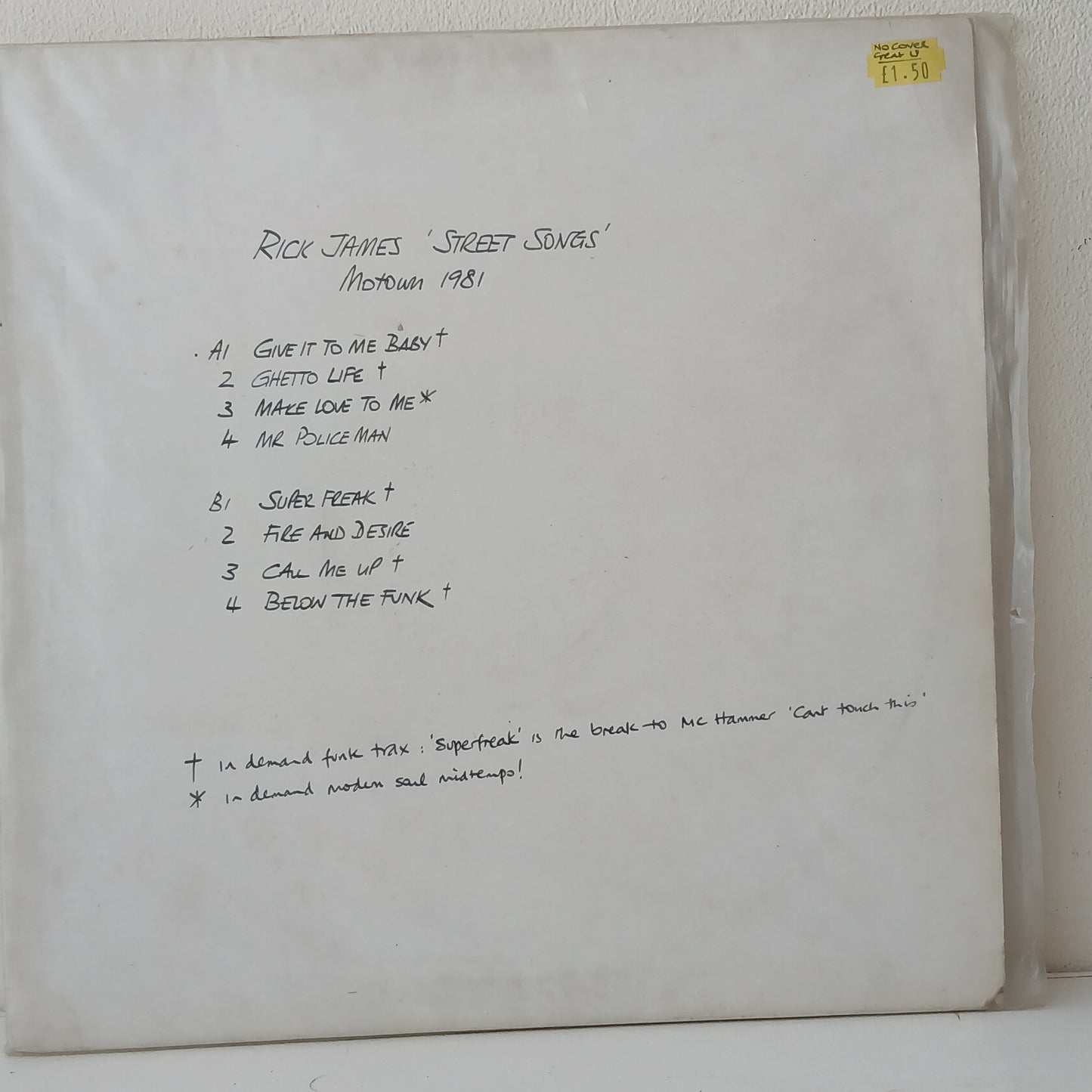 Rick James – Street Songs (Used LP)