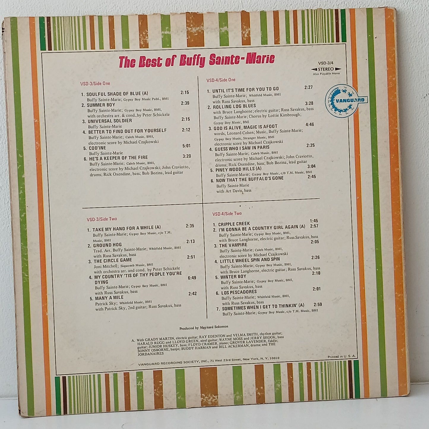 Buffy Sainte-Marie – The Best Of Buffy Sainte-Marie (Used LP)