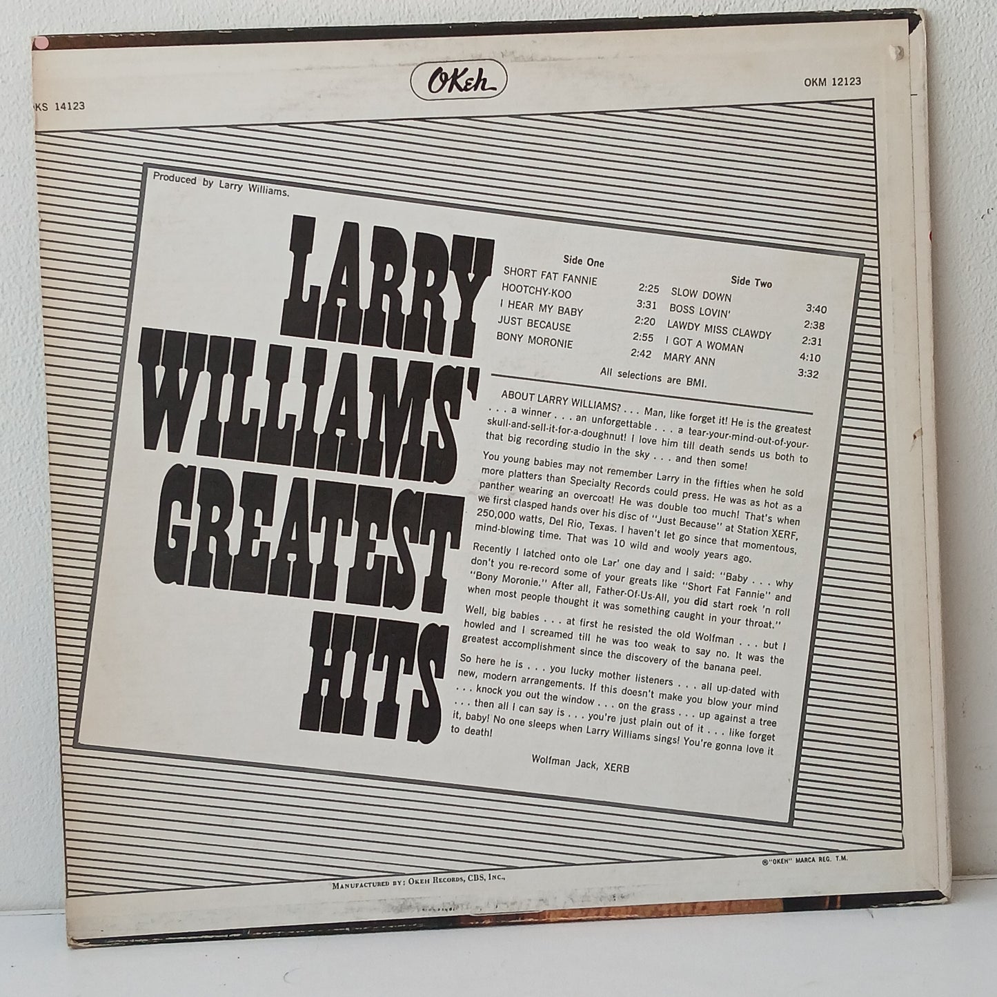 Larry Williams (3) – Larry Williams' Greatest Hits (Used LP)