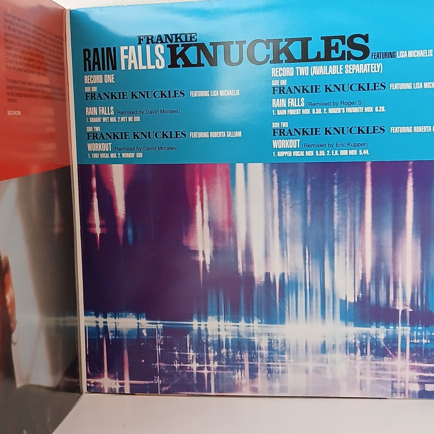Frankie Knuckles – Rain Falls (Used 2 x 12")