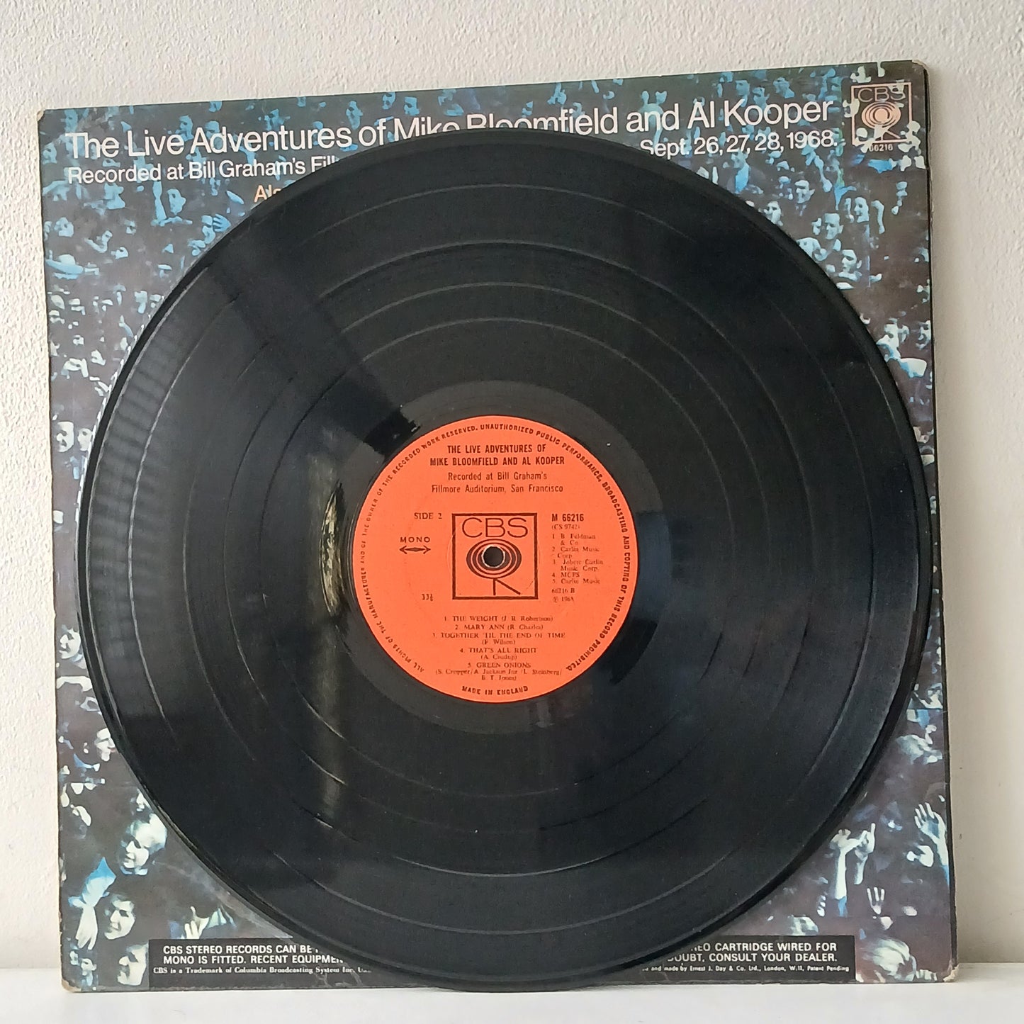 Mike Bloomfield And Al Kooper ‎– The Live Adventures Of Mike Bloomfield And Al Kooper (Used LP)