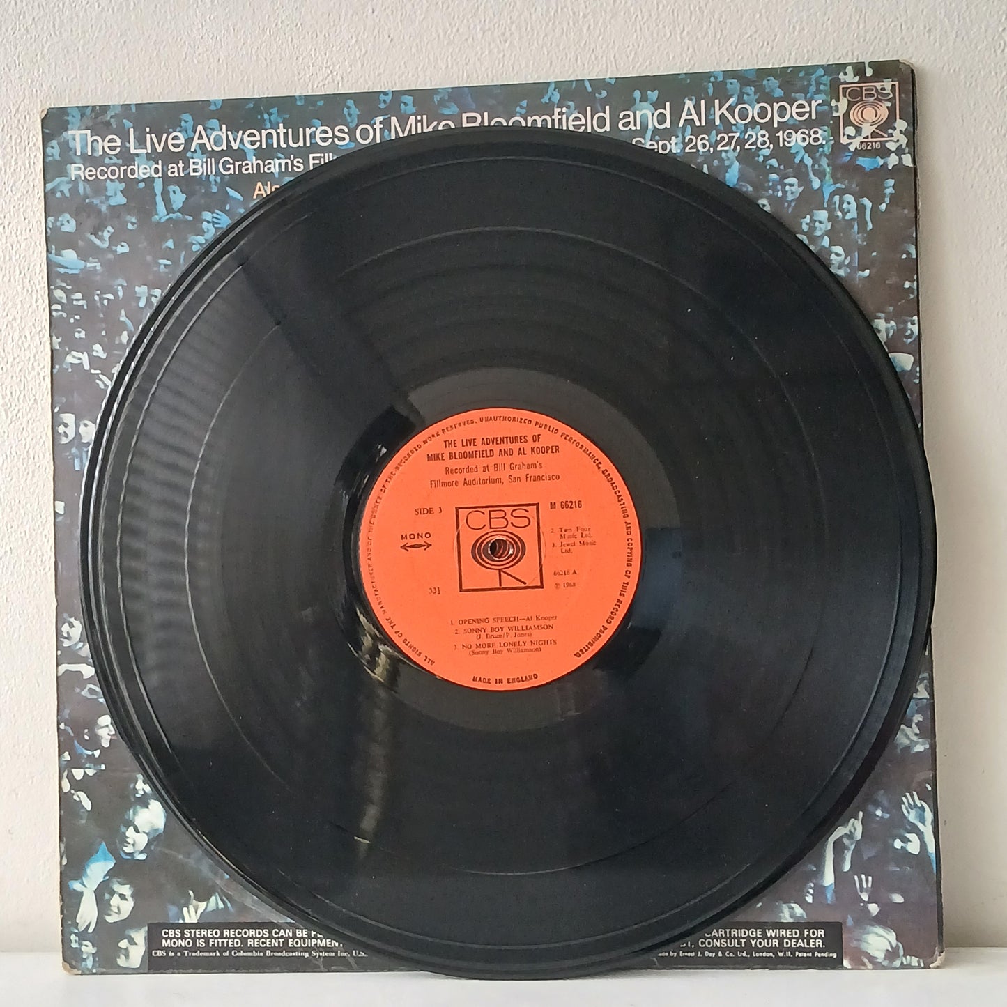 Mike Bloomfield And Al Kooper ‎– The Live Adventures Of Mike Bloomfield And Al Kooper (Used LP)