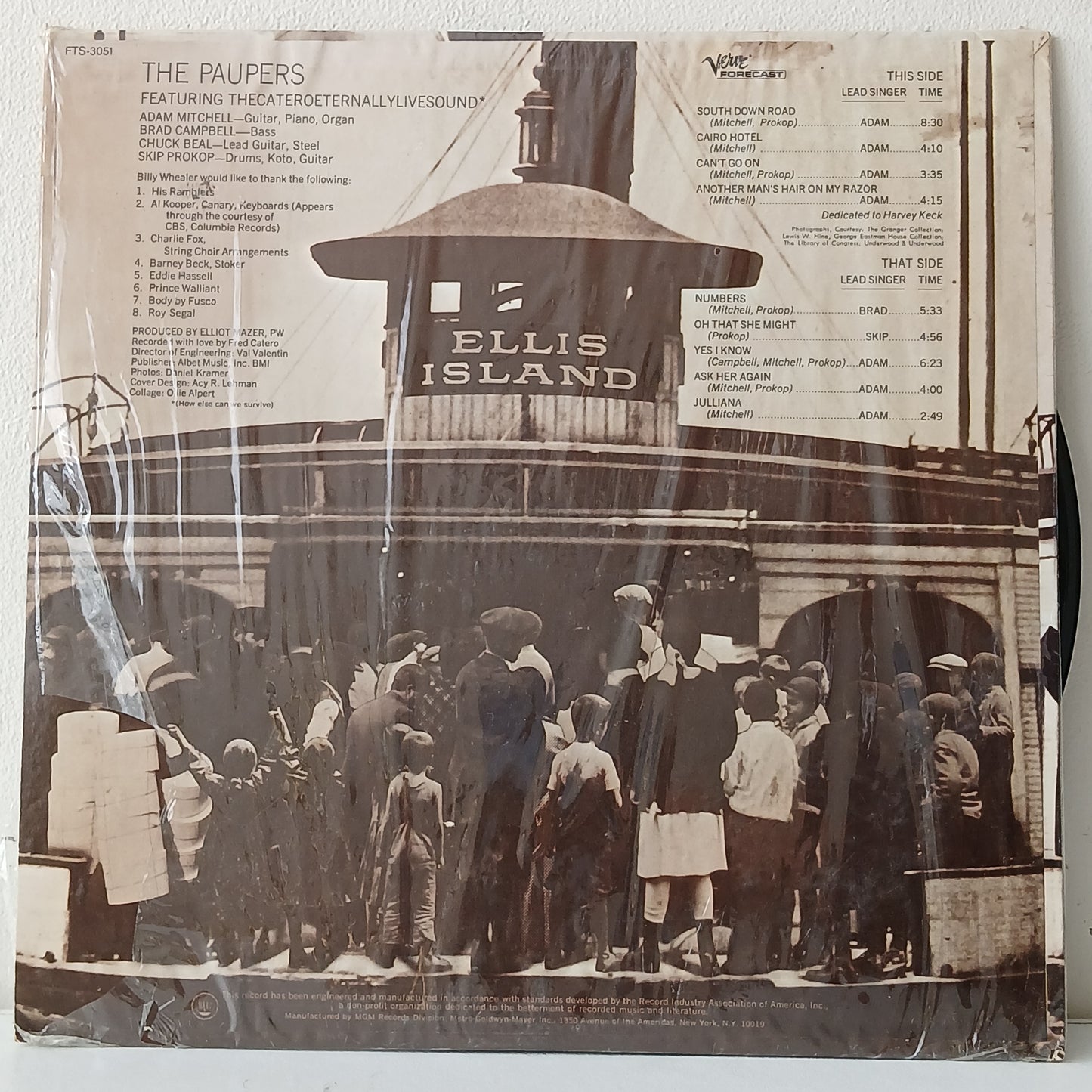 The Paupers – Ellis Island (Used LP)