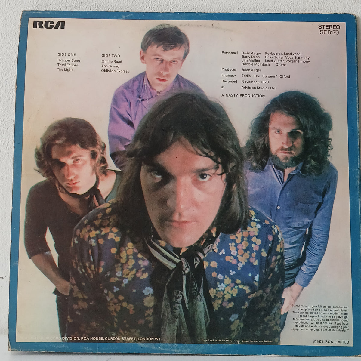 Brian Auger's Oblivion Express – Brian Auger's Oblivion Express (Used LP)
