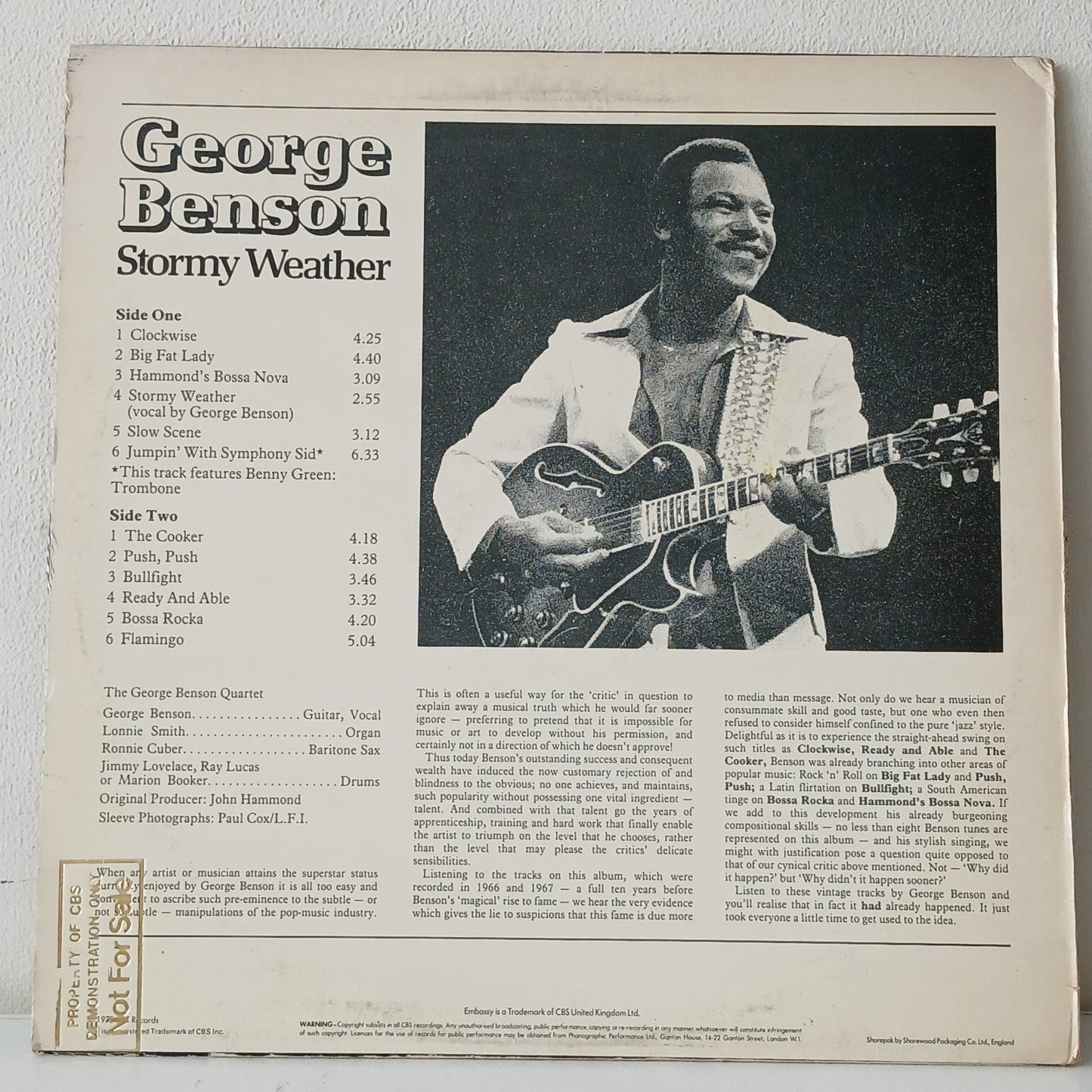 George Benson – Stormy Weather (Used LP)