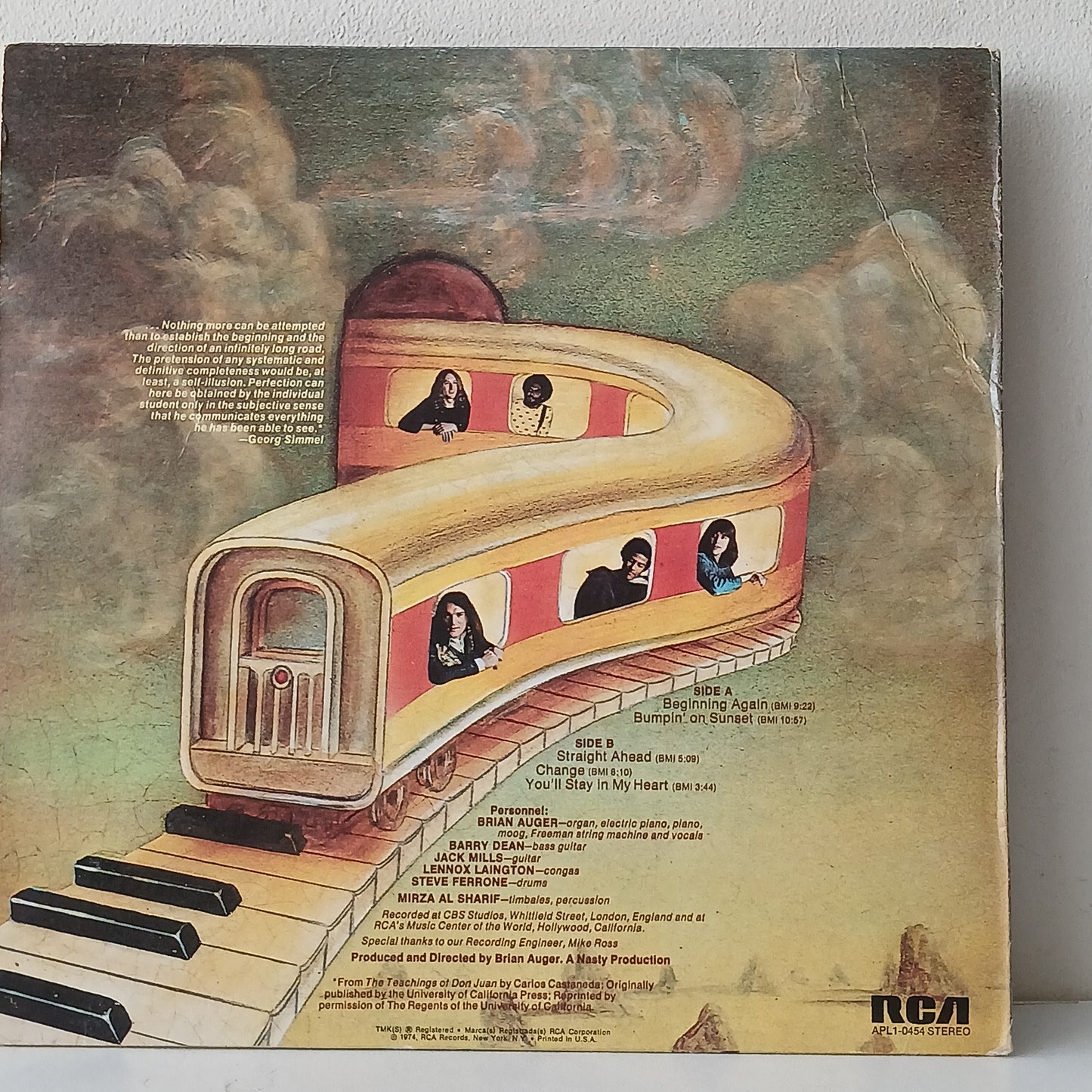 Brian Auger's Oblivion Express – Straight Ahead (Used LP)