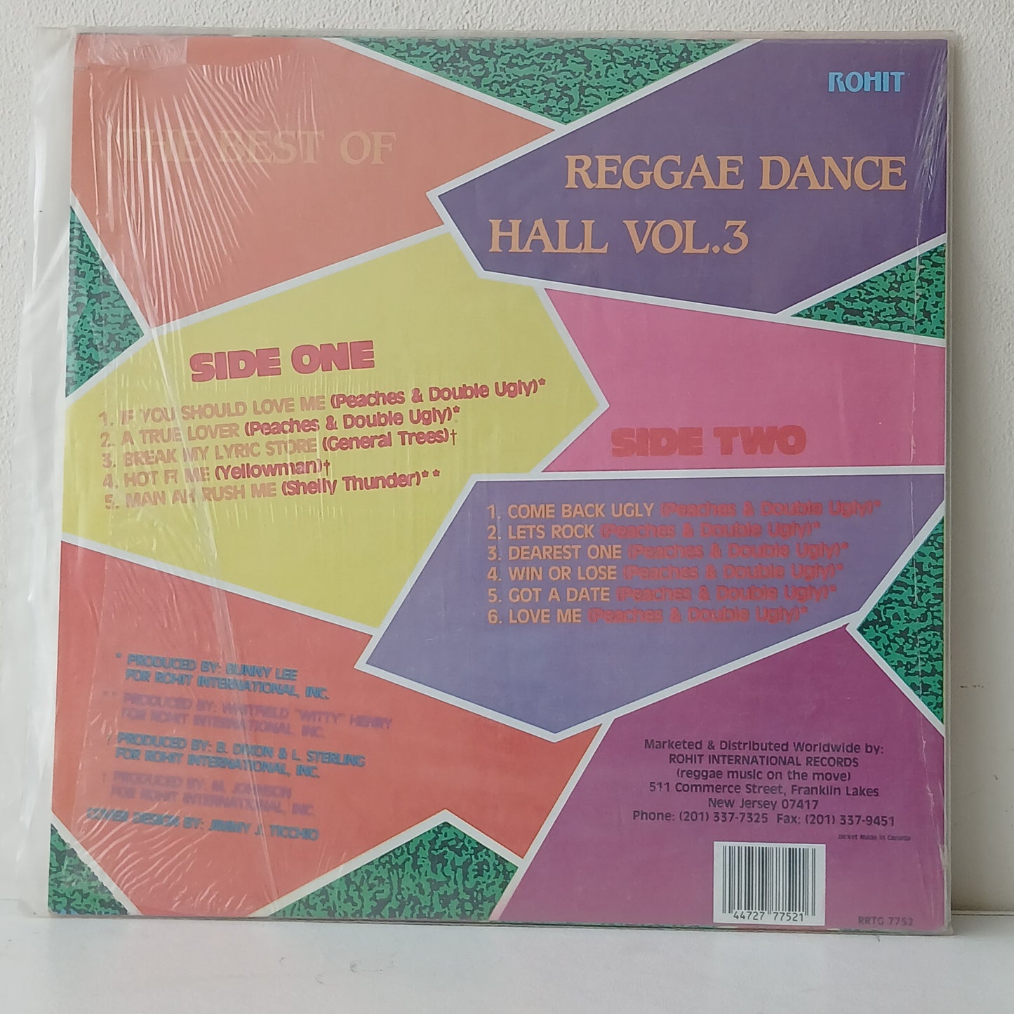 Various – The Best Of Reggae Dance Hall Vol. 3 (Used LP)