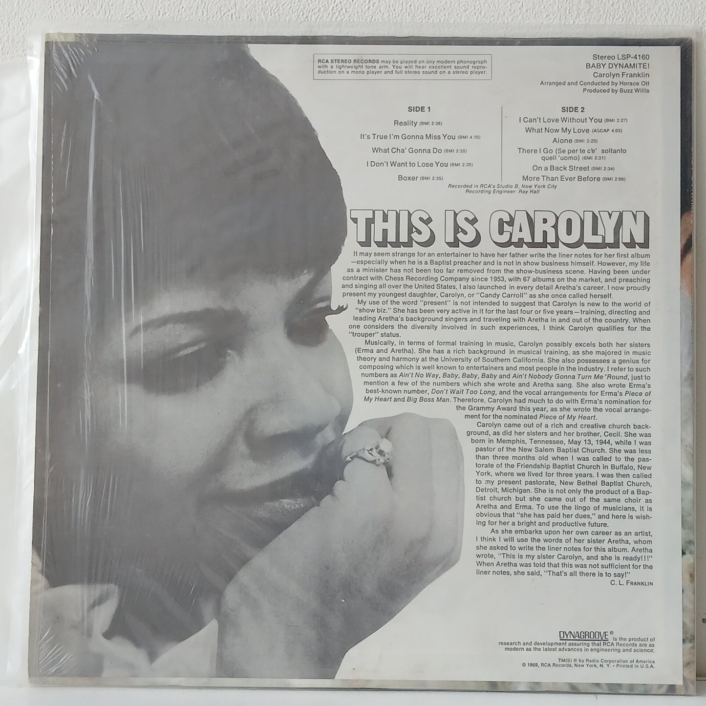 Carolyn Franklin – Baby Dynamite! (Used LP)