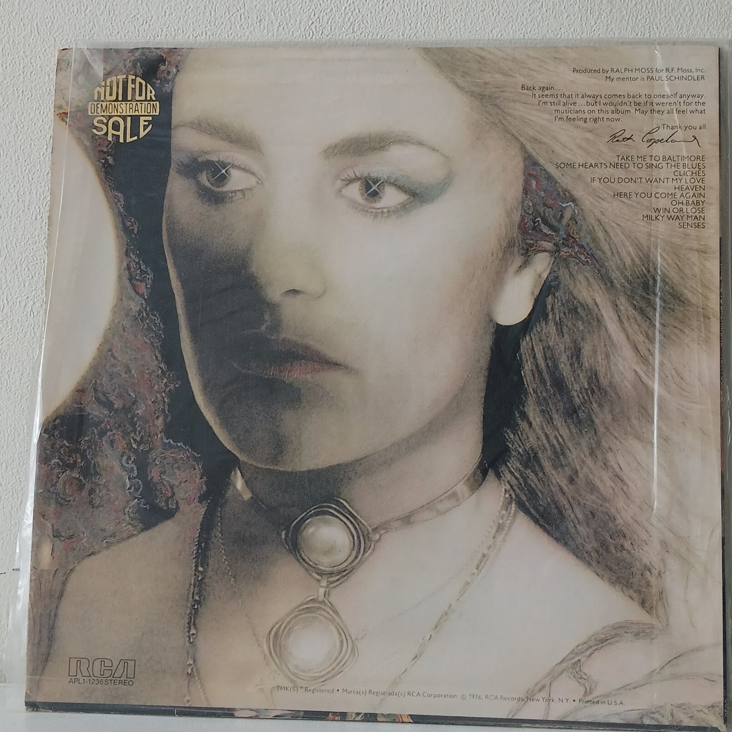 Ruth Copeland – Take Me To Baltimore (Used LP)