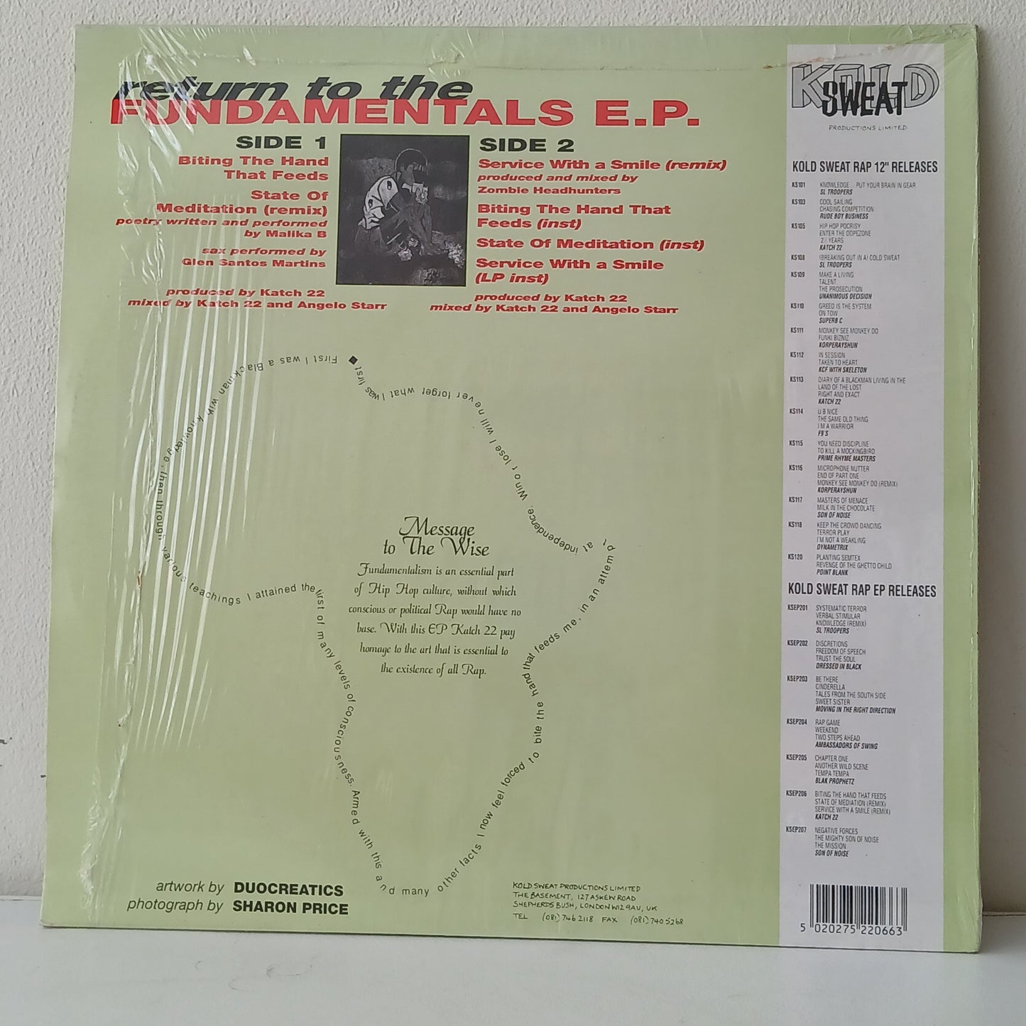 Katch 22 – Return To The Fundamentals E.P. (Used LP)