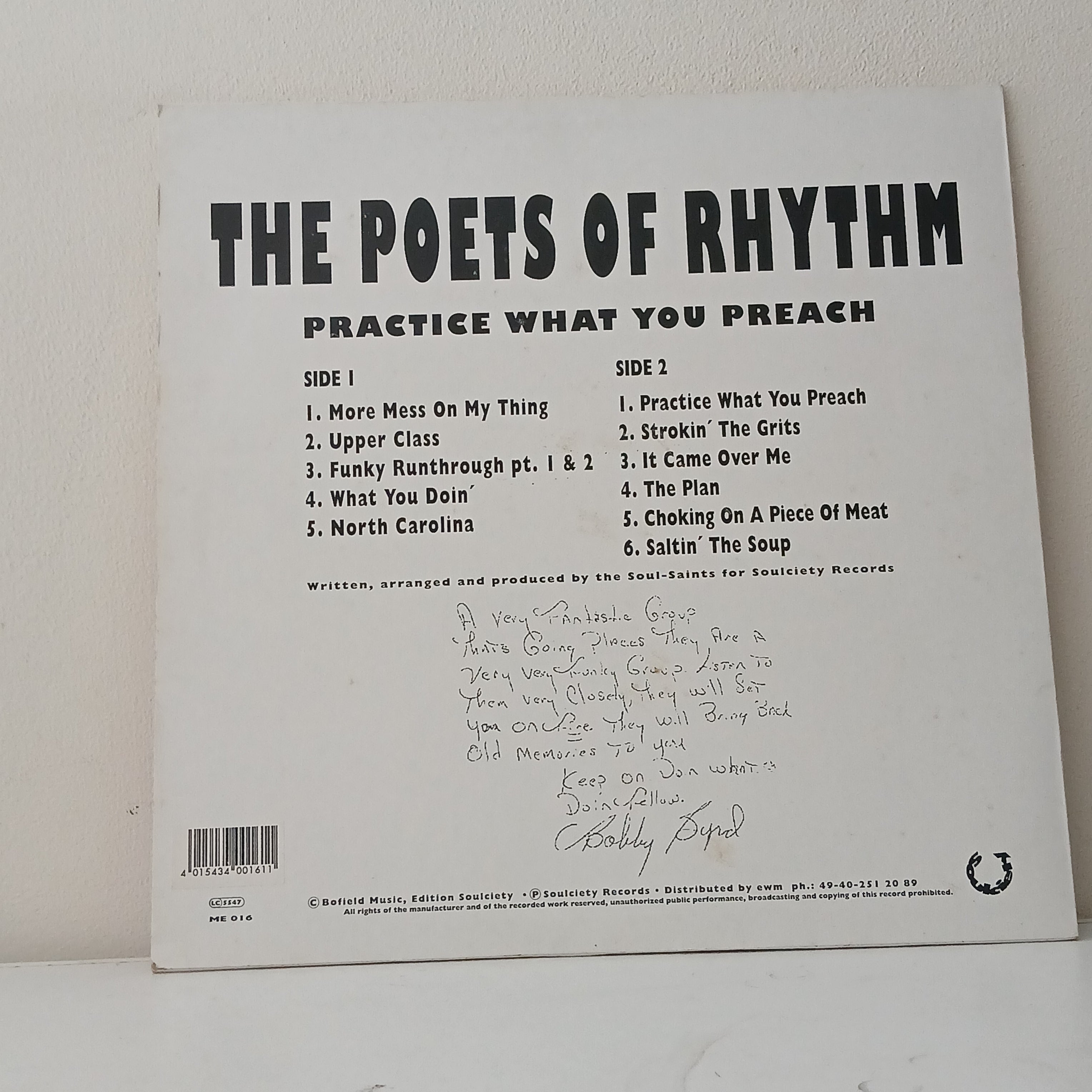 The Poets Of Rhythm – Practice What You Preach (Used LP) – The