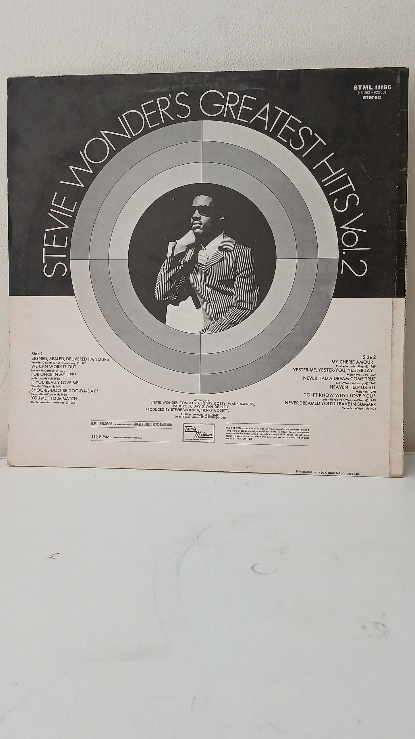 Stevie Wonder – Stevie Wonder's Greatest Hits Vol. 2 (Used LP)