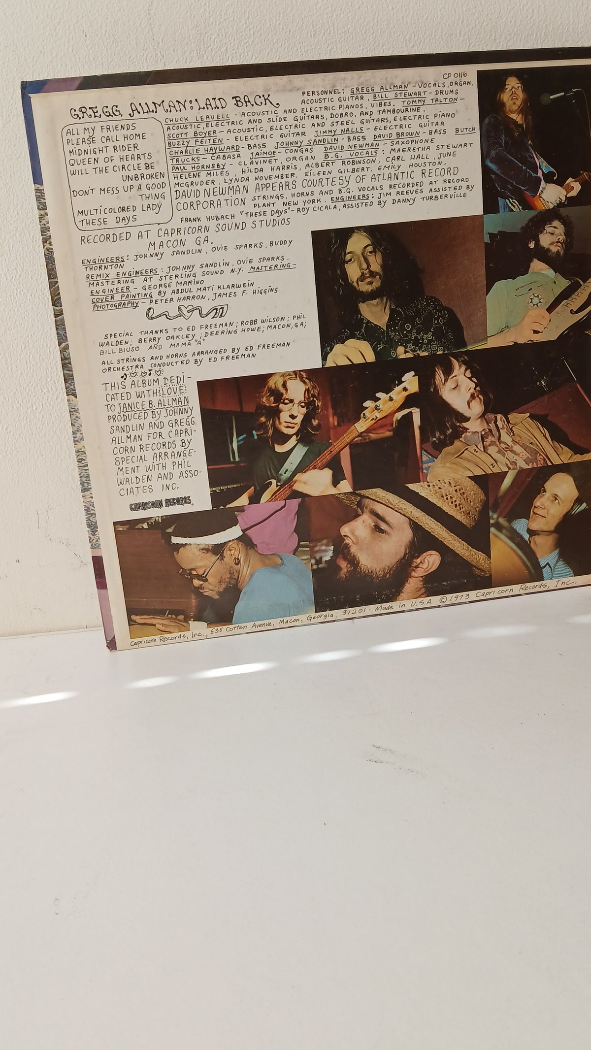 Gregg Allman – Laid Back (Used LP)
