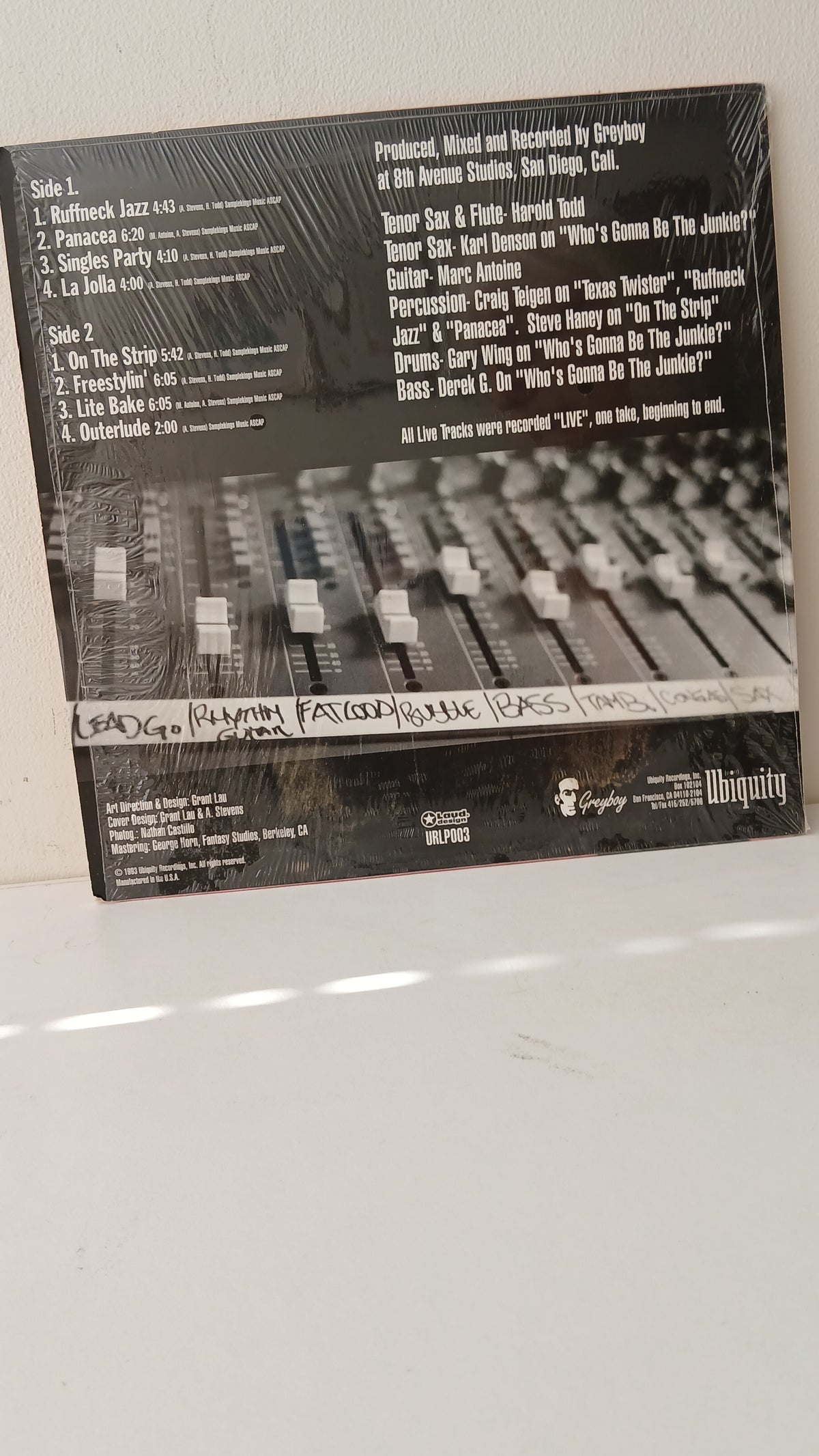 Greyboy With Harold Todd & Marc Antoine – Freestylin' (Used LP)