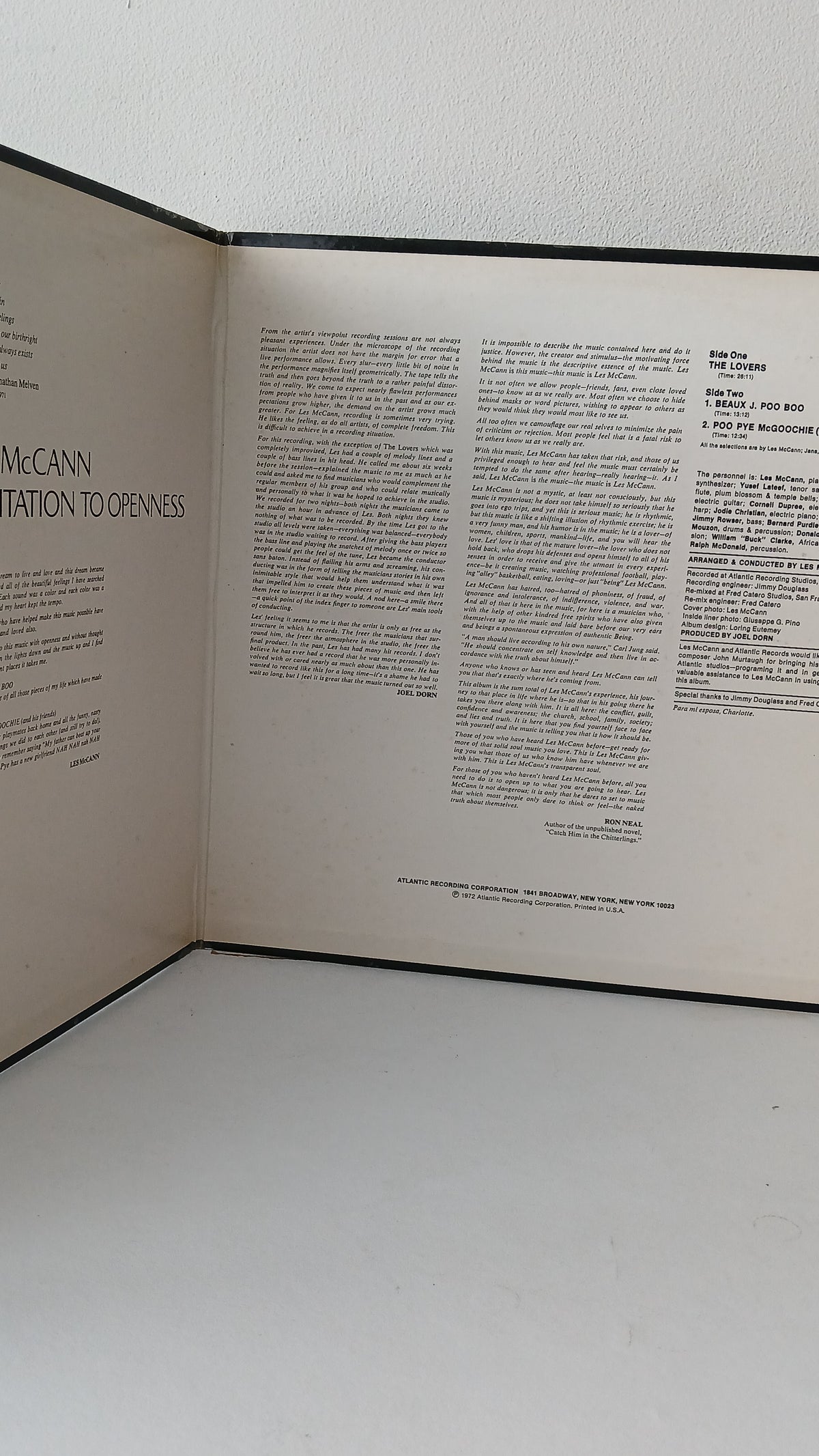 Les McCann – Invitation To Openness (Used LP)