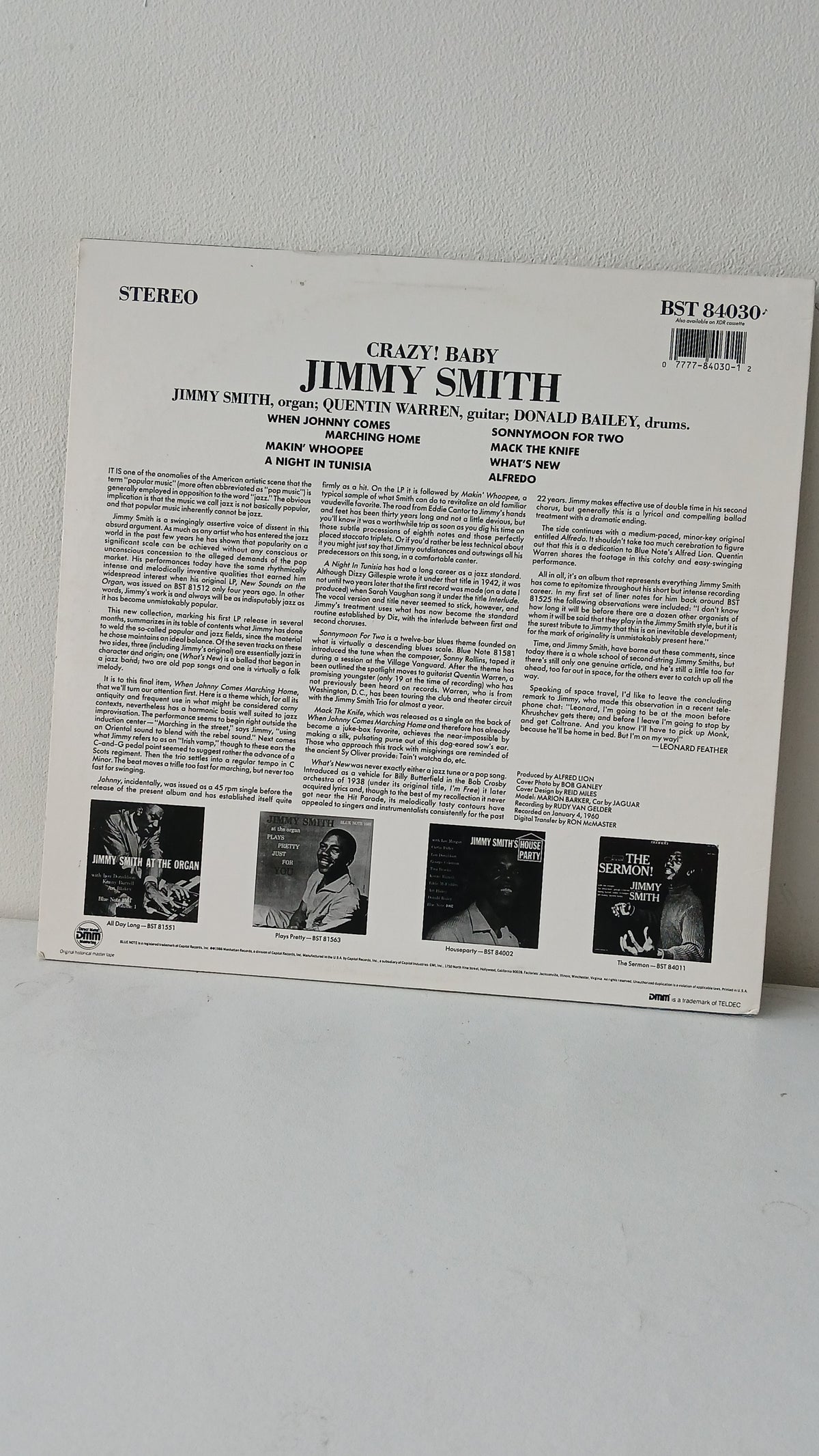 The Incredible Jimmy Smith – Crazy! Baby (Used LP)
