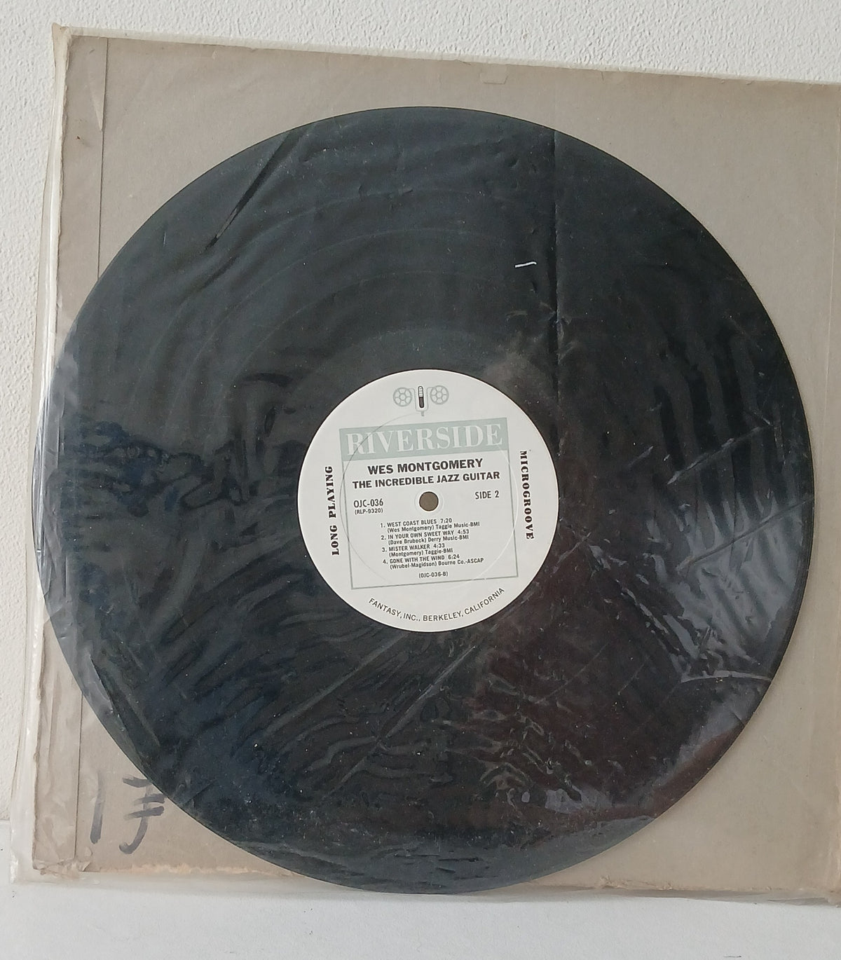 Wes Montgomery – The Incredible Jazz Guitar Of Wes Montgomery (Used LP)