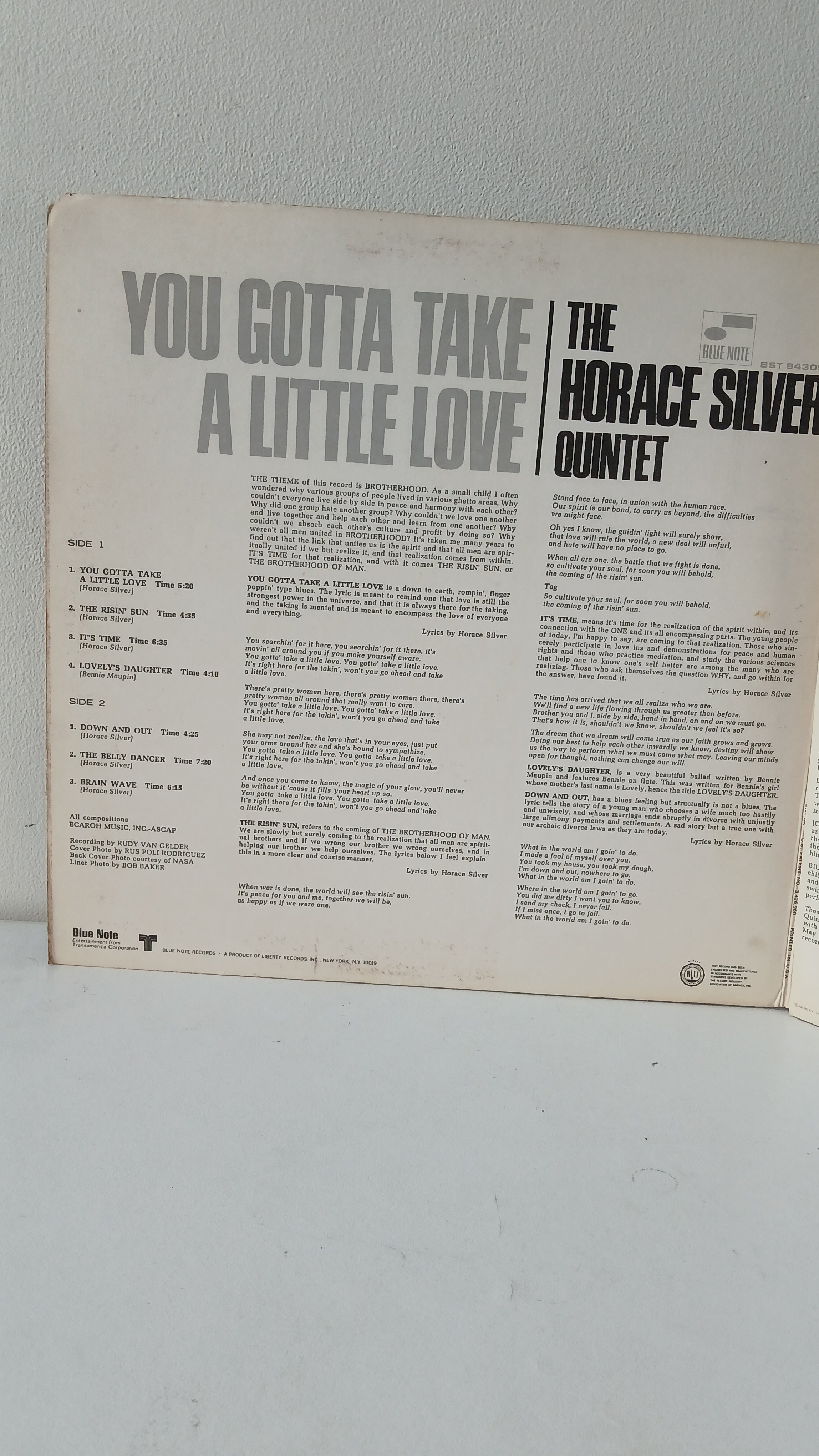 The Horace Silver Quintet – You Gotta Take A Little Love (Used LP