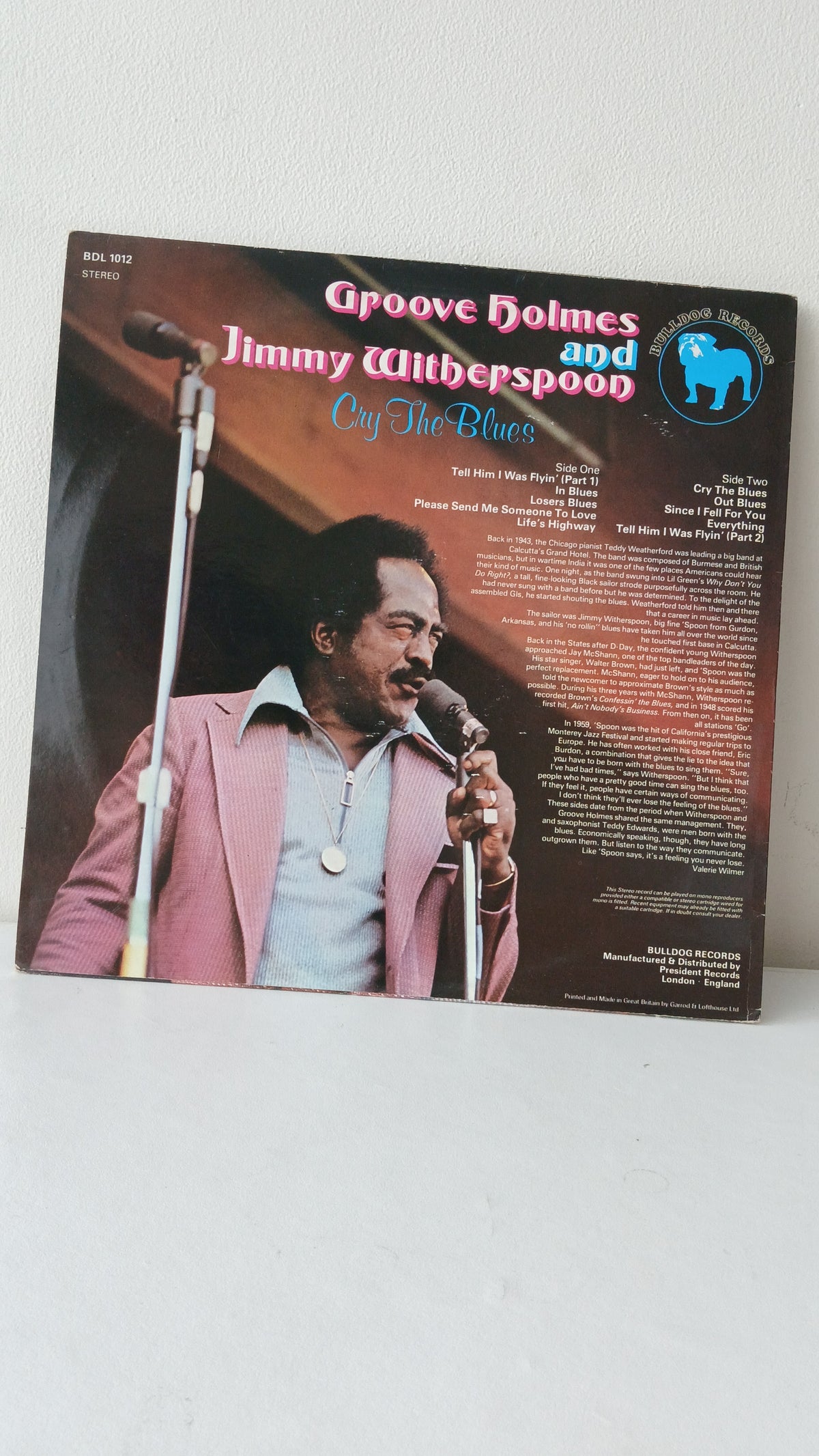 Groove Holmes & Jimmy Witherspoon – Cry The Blues (Used LP)
