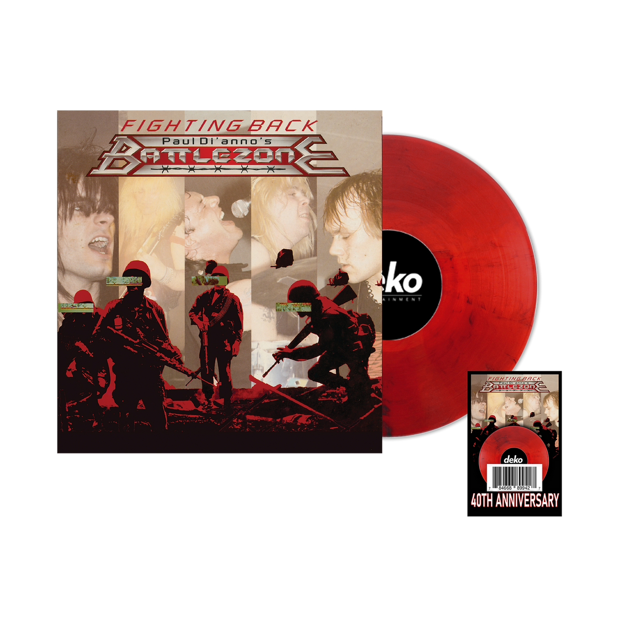 Paul Di'Anno'S Battlezone - Fighting Back RED SMOKE VINYL / 180GM VINYL (Vinyl LP) PRE-ORDER