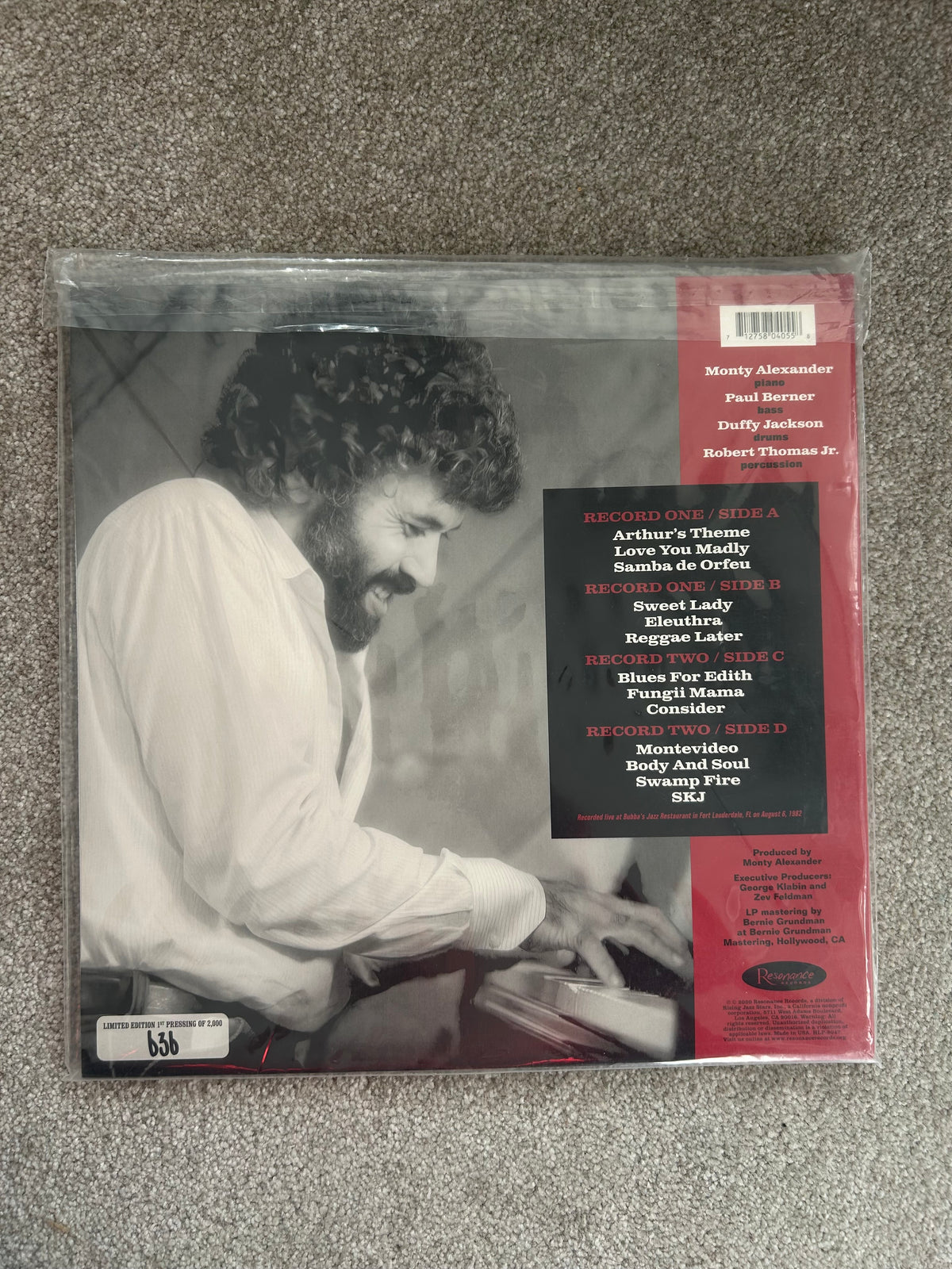 Monty Alexander – Love You Madly: Live At Bubba's RSD (Used 2LP)