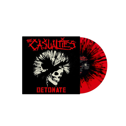 The Casualties - Detonate RED WITH BLACK SPLATTER LP (Vinyl LP) PRE-ORDER