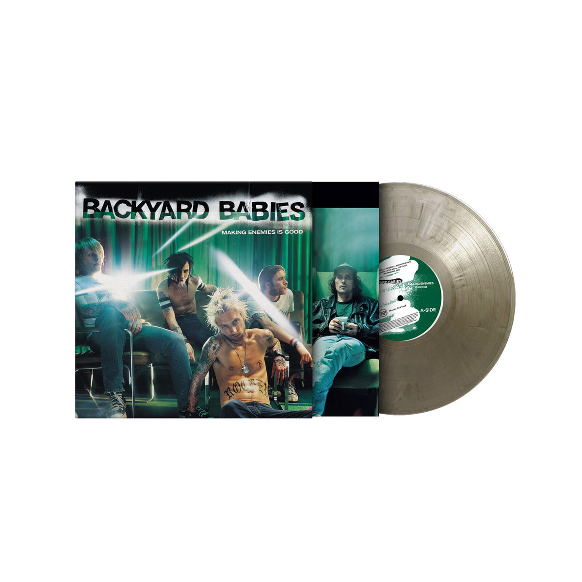 Backyard Babies - Making Enemies Is Good NUMBERED SILVER & BLACK MARBLED VINYL (Vinyl LP) PRE-ORDER
