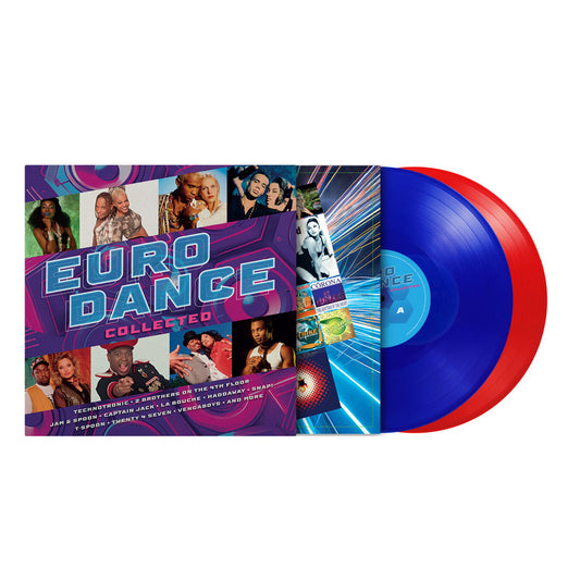 Various Artists - Eurodance Collected TRANSLUCENT BLUE (LP1) + TRANSLUCENT RED (LP2 (Vinyl LP) PRE-ORDER