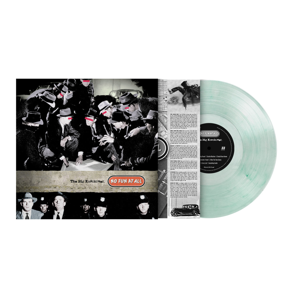 No Fun At All - The Big Knockover CRYSTAL CLEAR & GREEN MARBLED (Vinyl LP) PRE-ORDER