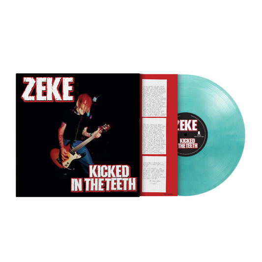 Zeke - Kicked In The Teeth CRYSTAL CLEAR & TURQUOISE MARBLED VINYL (Vinyl LP) PRE-ORDER
