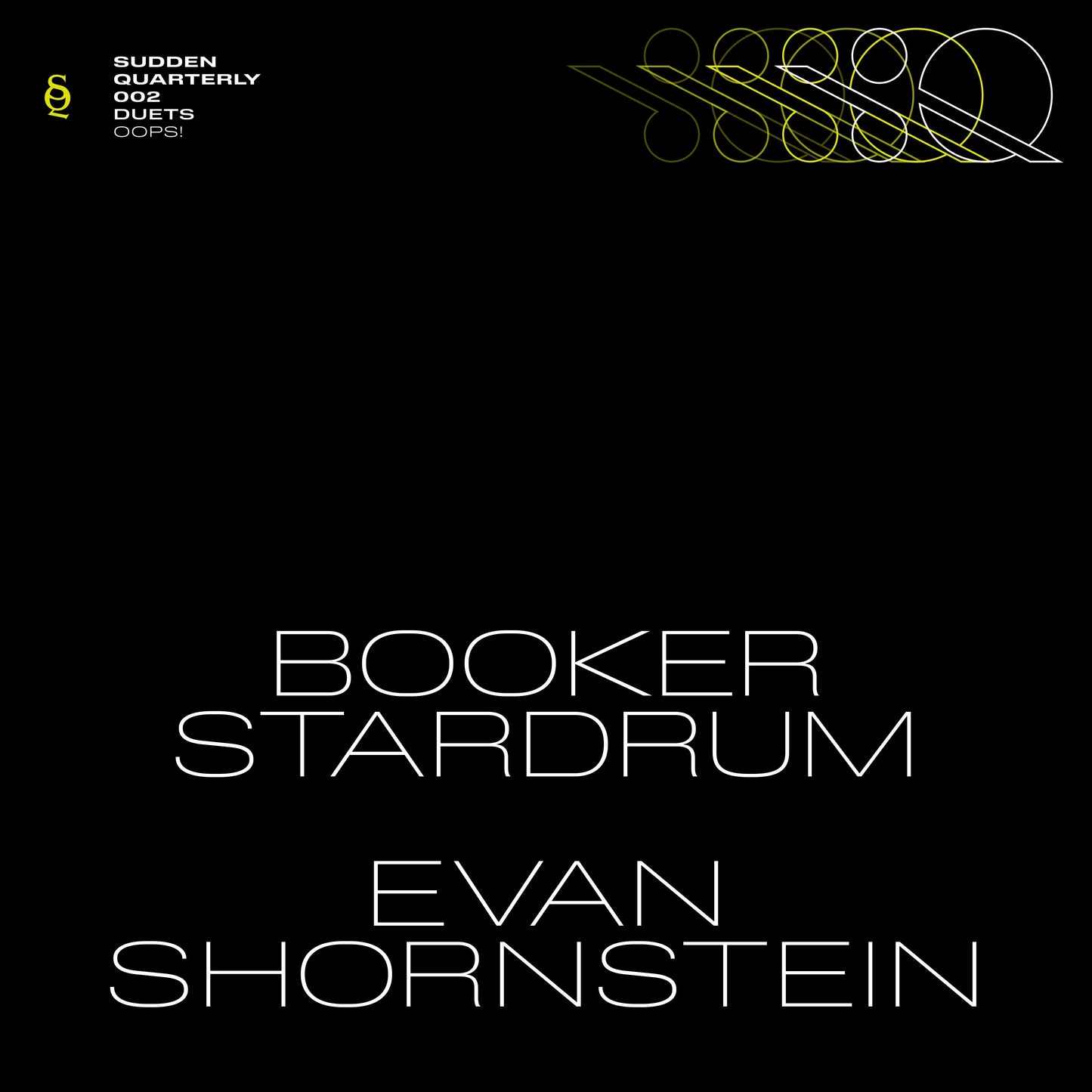 Booker Stardrum & Evan Shornstein - Oops!  (Vinyl LP) PRE-ORDER