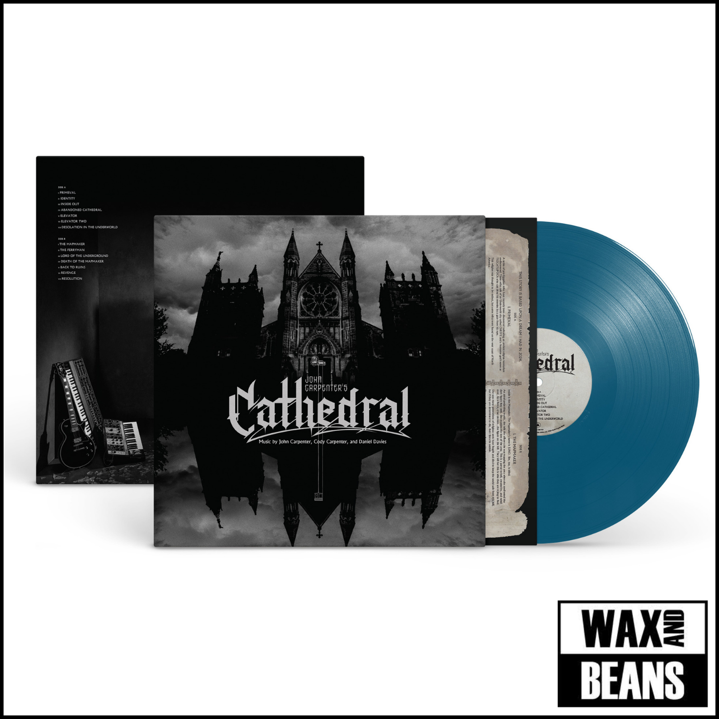 John Carpenter, Cody Carpenter, & Daniel Davies - Cathedral DEEP BLUE VINYL (Vinyl LP) PRE-ORDER