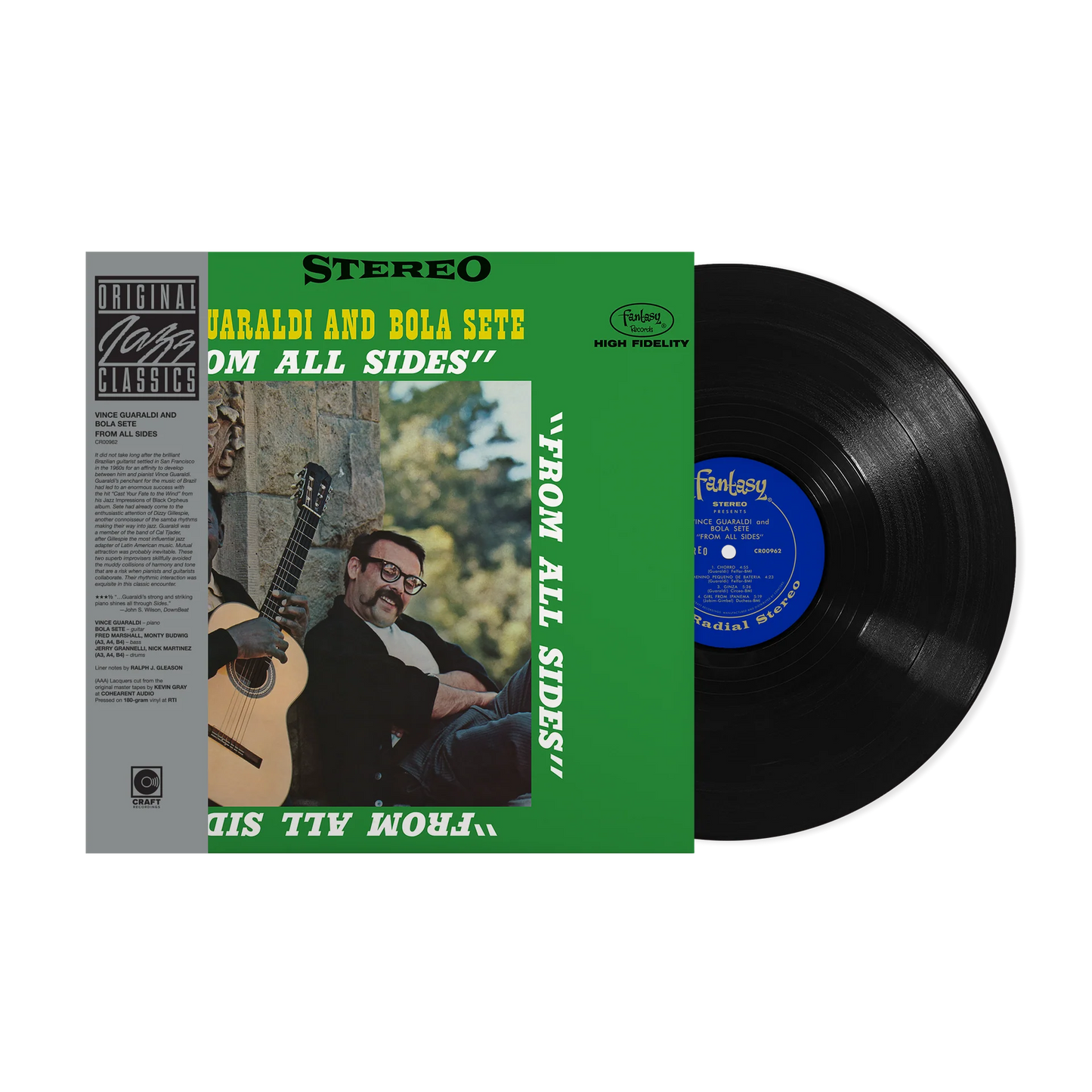 Vince Guaraldi & Bola Sete - From All Sides (OJC 180g Vinyl LP) PRE-ORDER