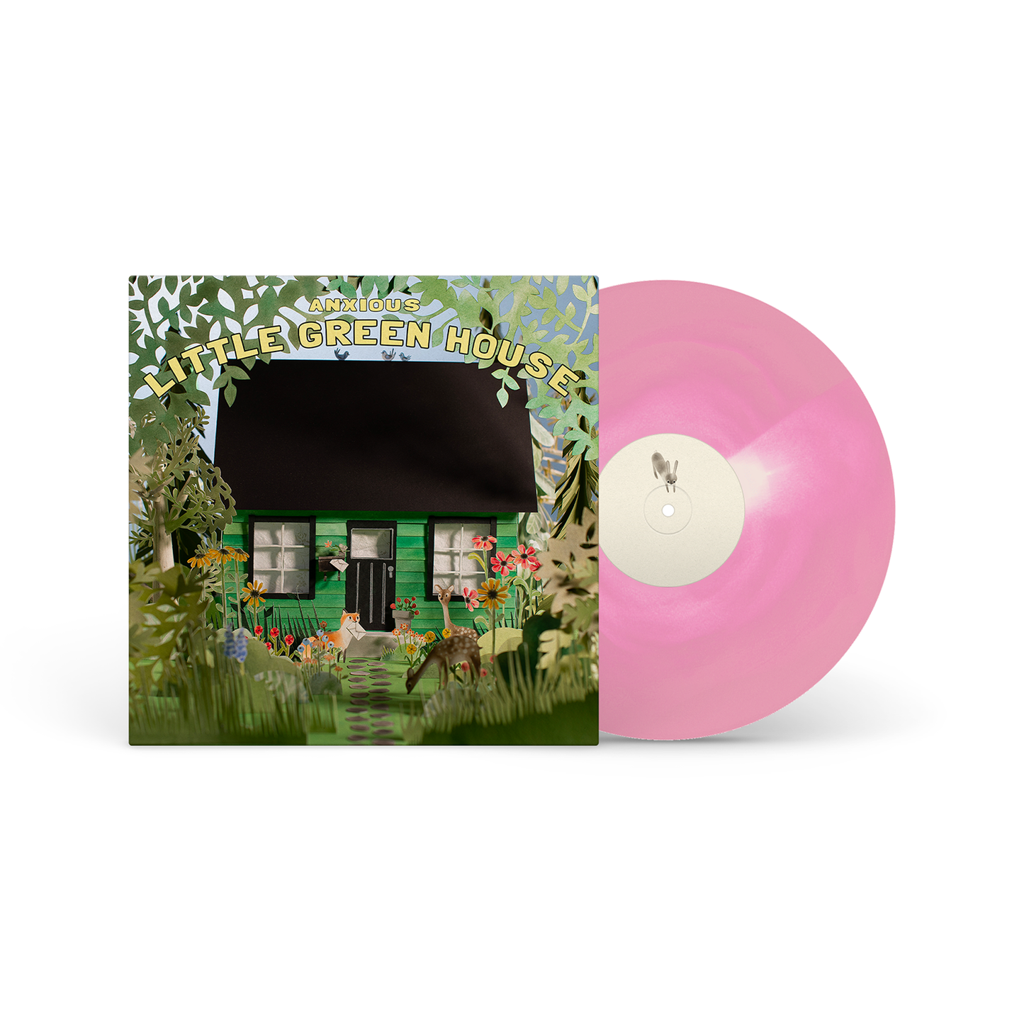 Anxious - Little Green House WHITE IN PINK (Vinyl LP) PRE-ORDER