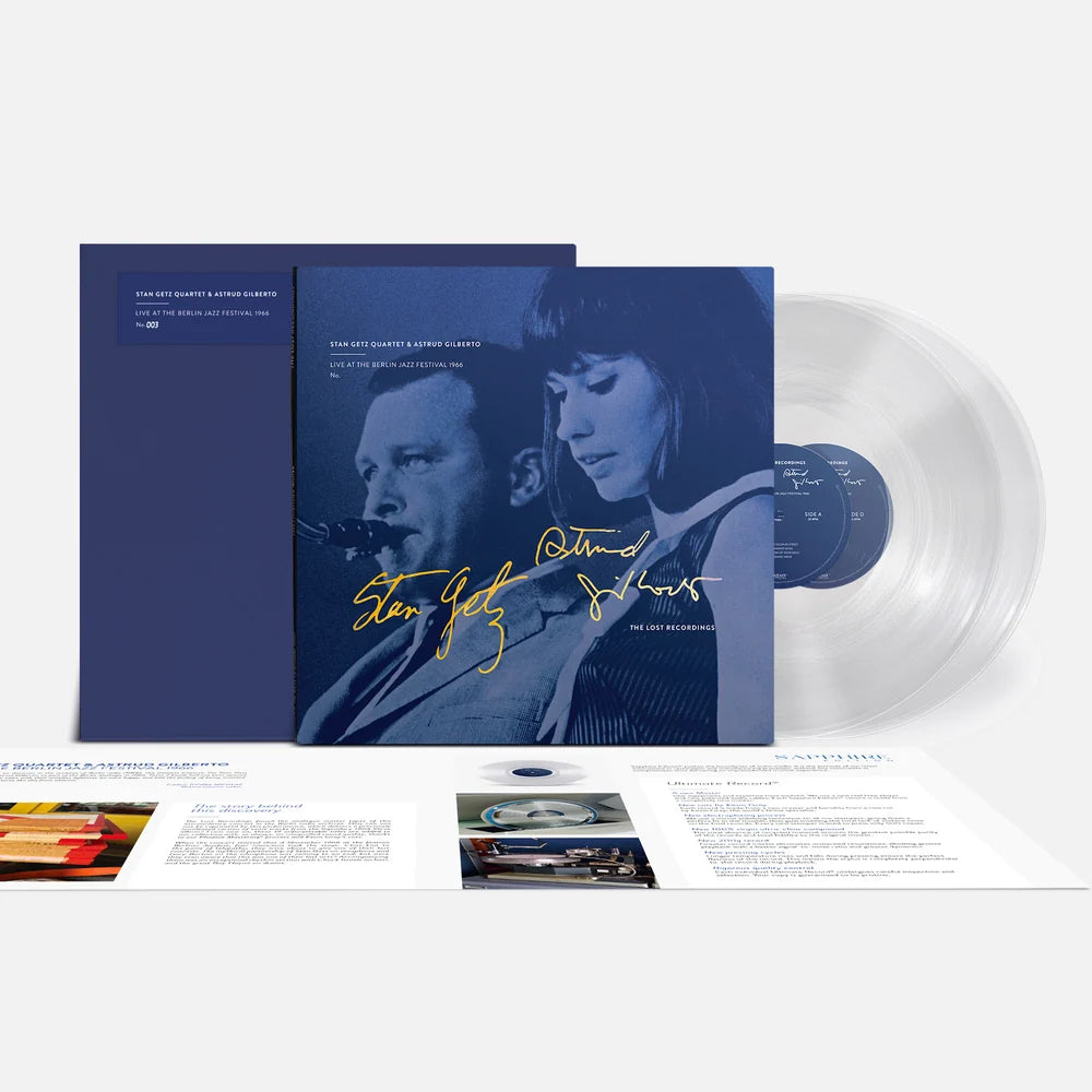 Stan Getz & Astrud Gilberto - Live At The Berlin Jazz Festival 1966 (The Lost Recordings Sapphire Numbered Limited Edition Clear Vinyl 2LP) PRE-ORDER