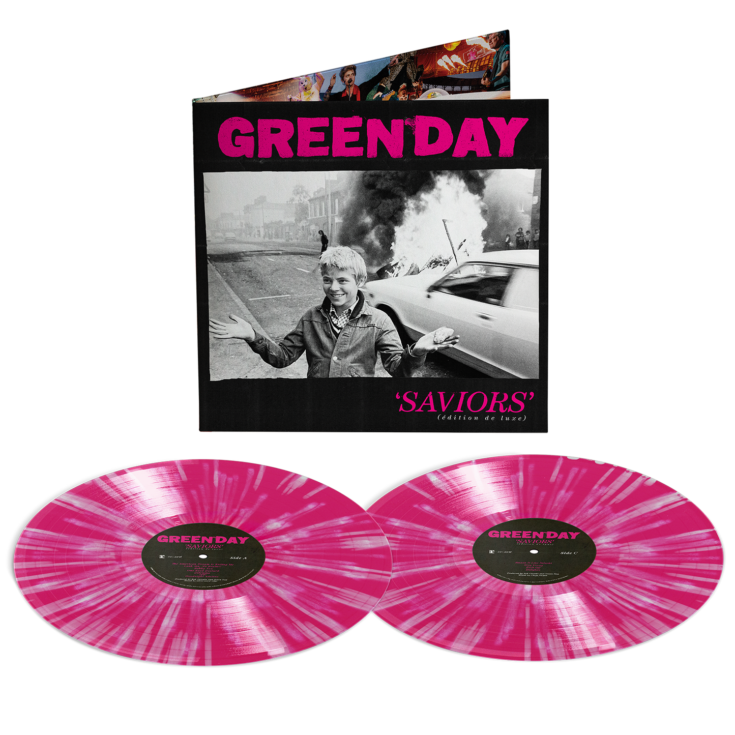 Green Day - Saviours (édition de luxe) (Pink + White Vinyl 2LP) PRE-ORDER
