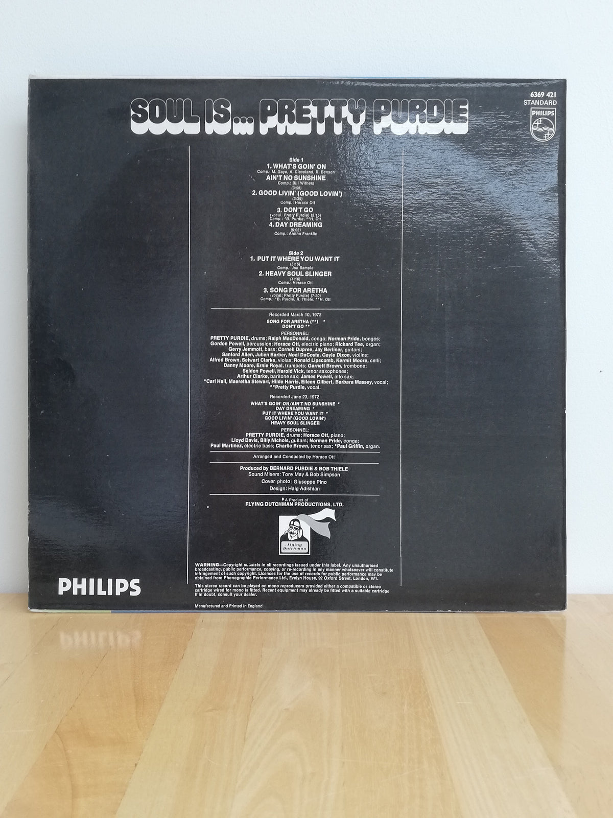 Pretty Purdy Pretty Purdie – Soul Is... Pretty Purdie (Used LP) – The Jazz Vault