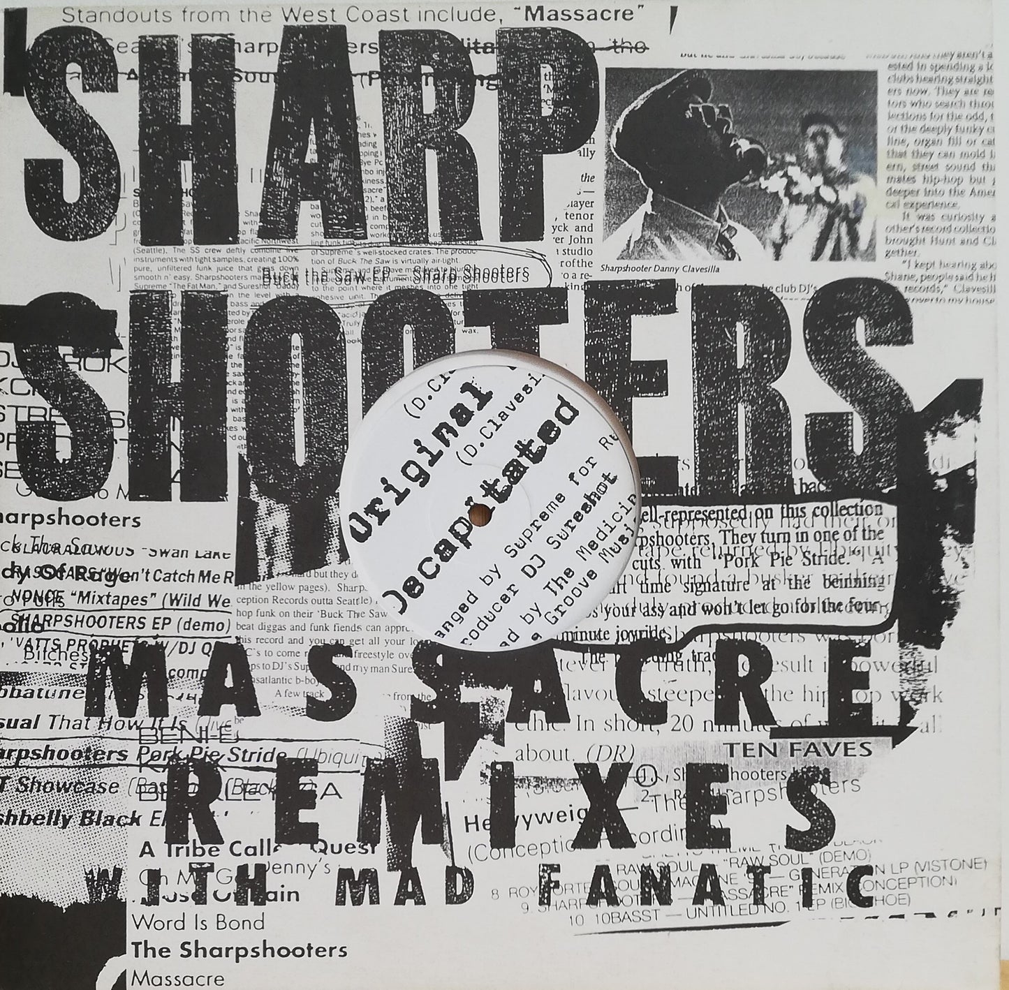 Sharpshooters ‎– Massacre (Remixes) (Used 12")