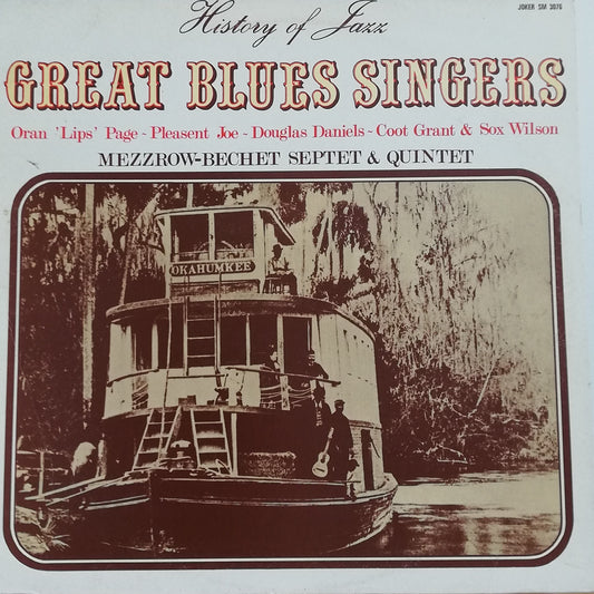 Mezzrow-Bechet Septet & Mezzrow-Bechet Quintet ‎– Great Blues Singers (Volume One) (Used Vinyl LP)