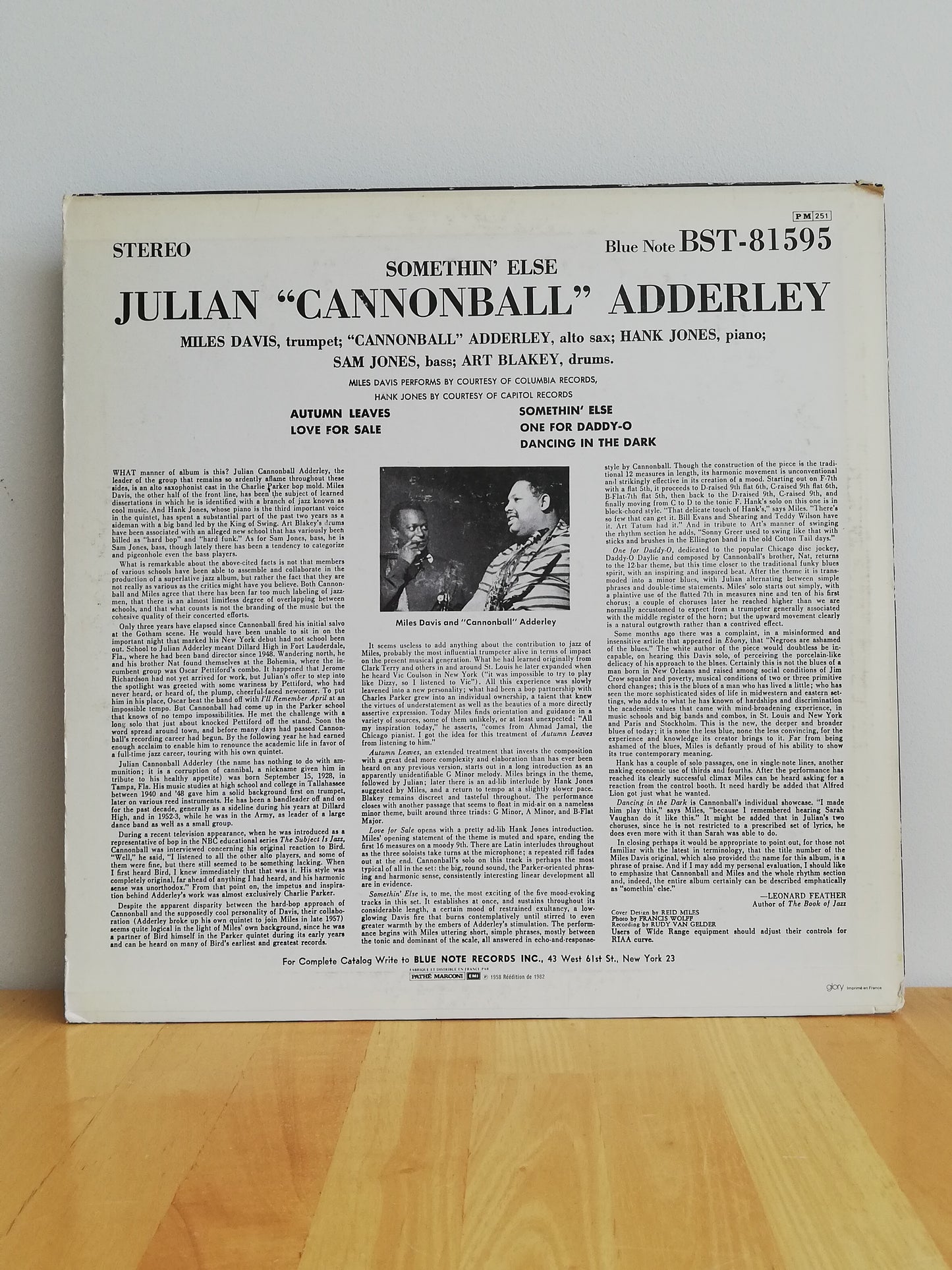 Cannonball Adderley ‎– Somethin' Else (Used Vinyl LP)