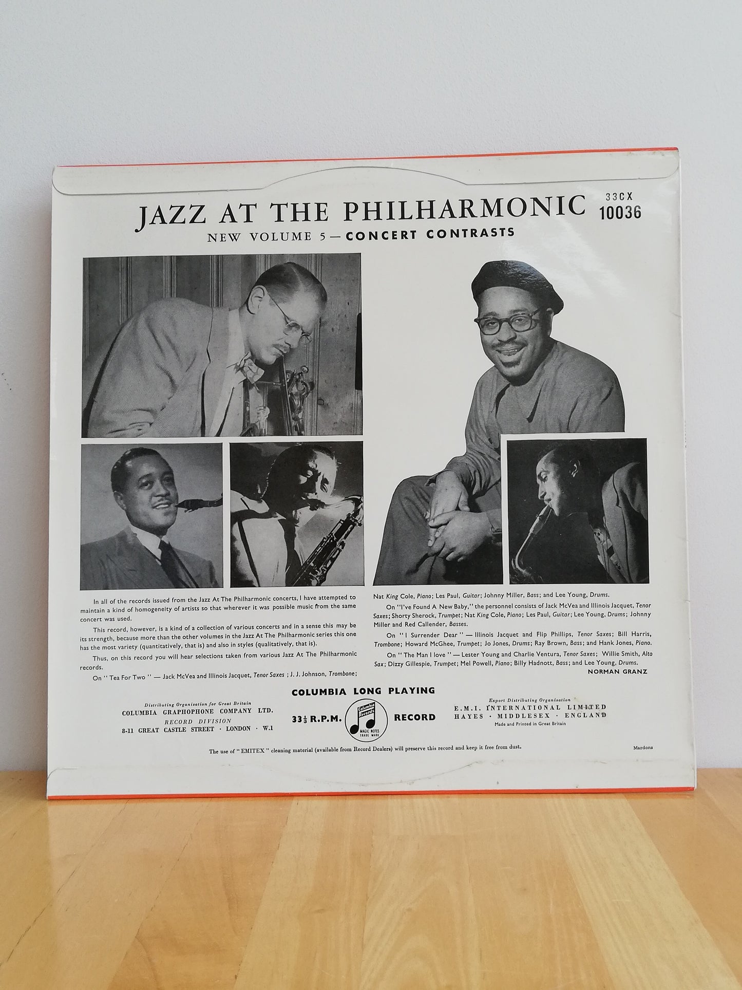 Norman Granz' Jazz At The Philharmonic New Volume 5 - Concert Contrasts (Used LP)