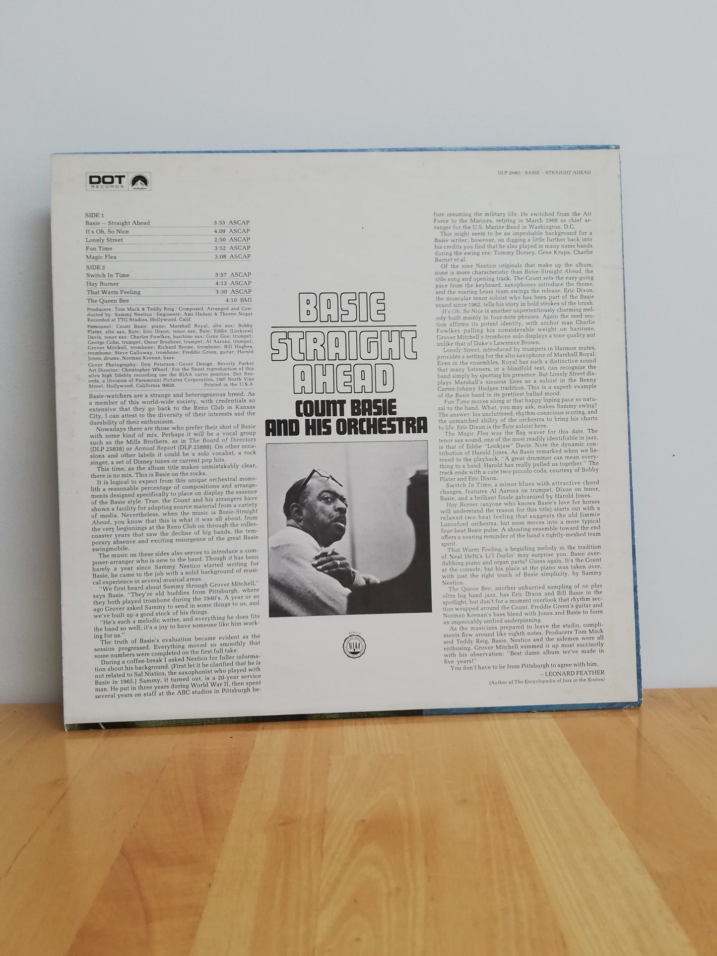 Count Basie ‎– Straight Ahead STEREO (Used Vinyl LP)